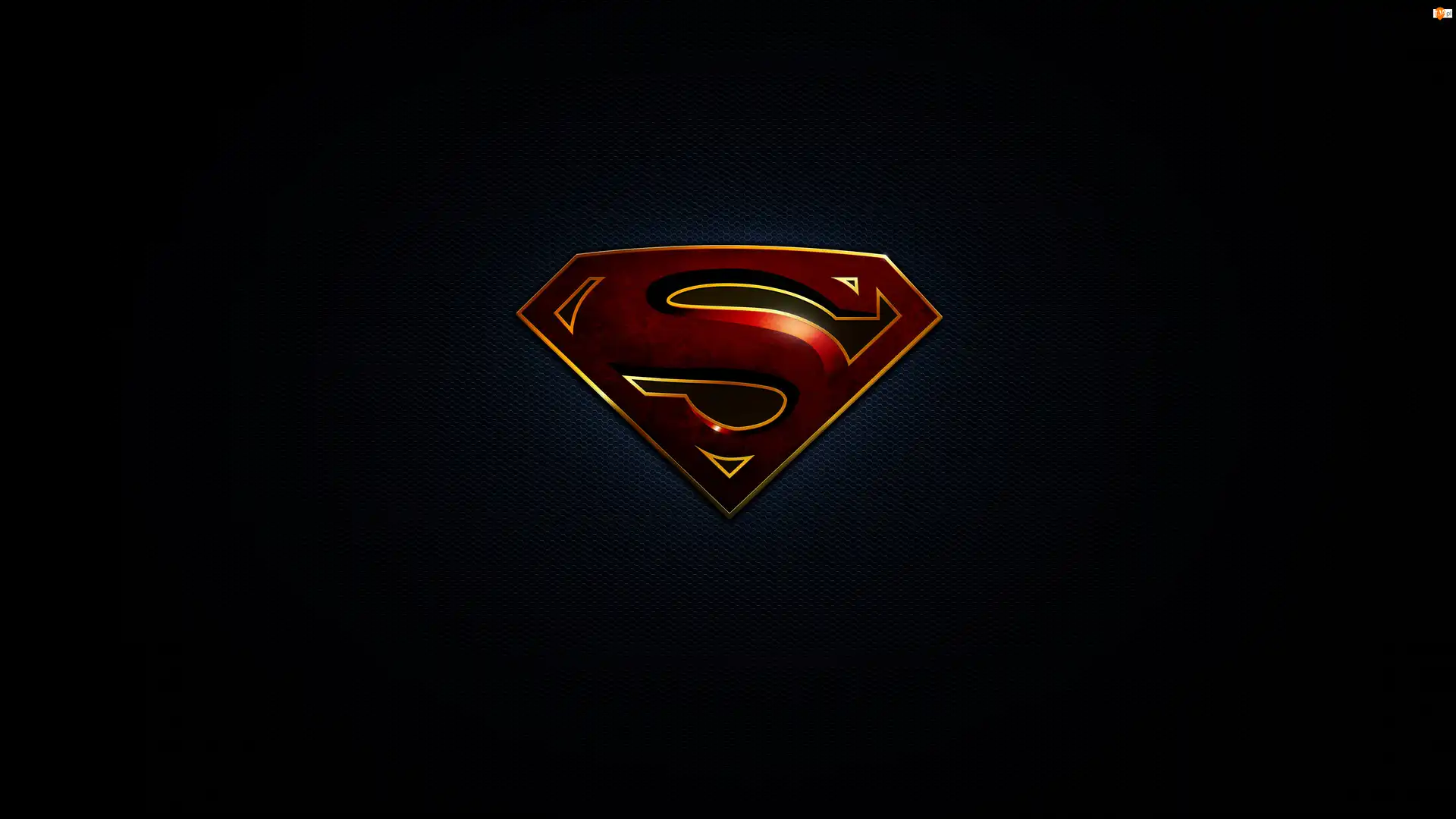 Tło, Logo, Superman, Ciemne