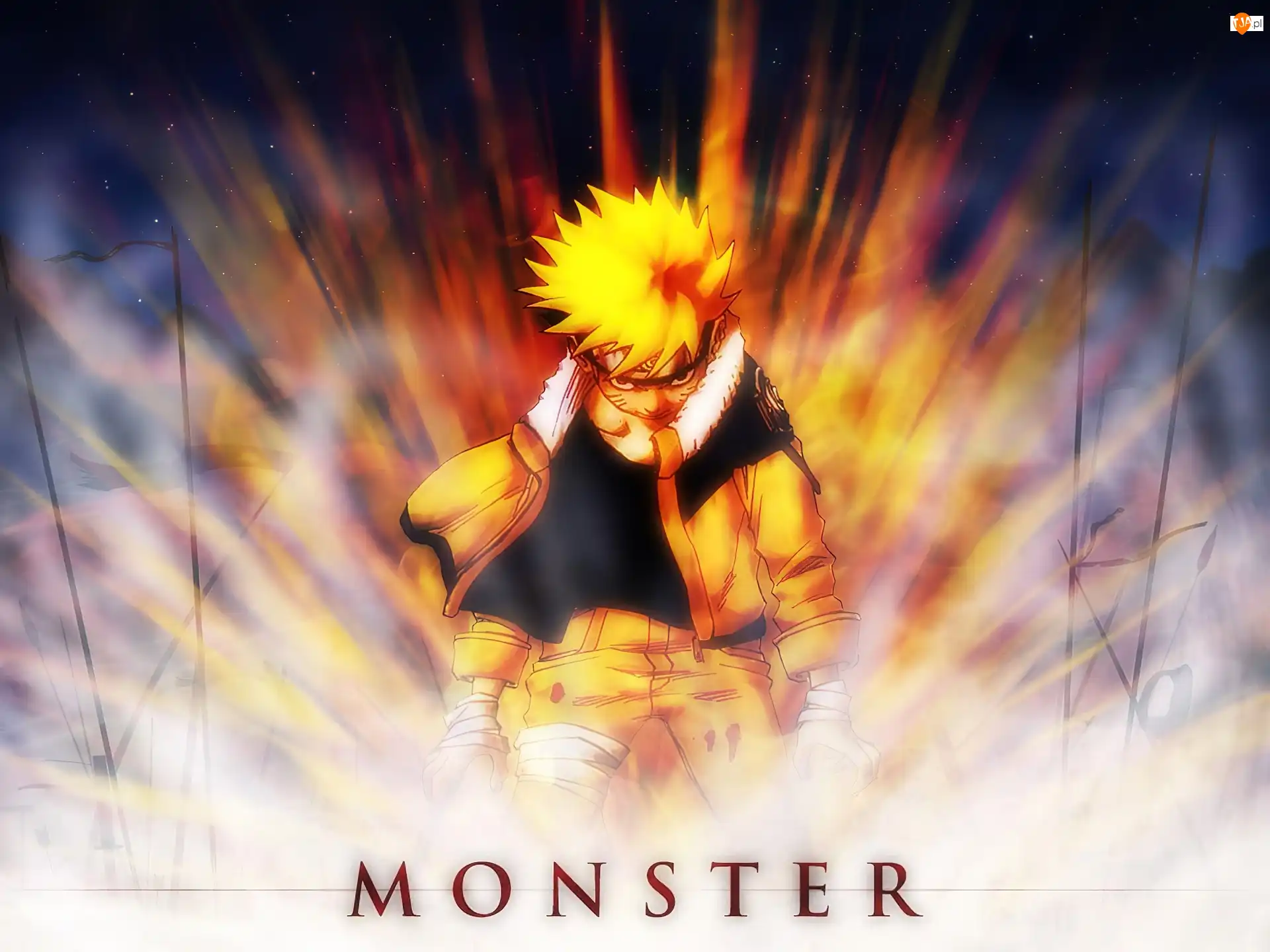 Naruto, monster, człowiek