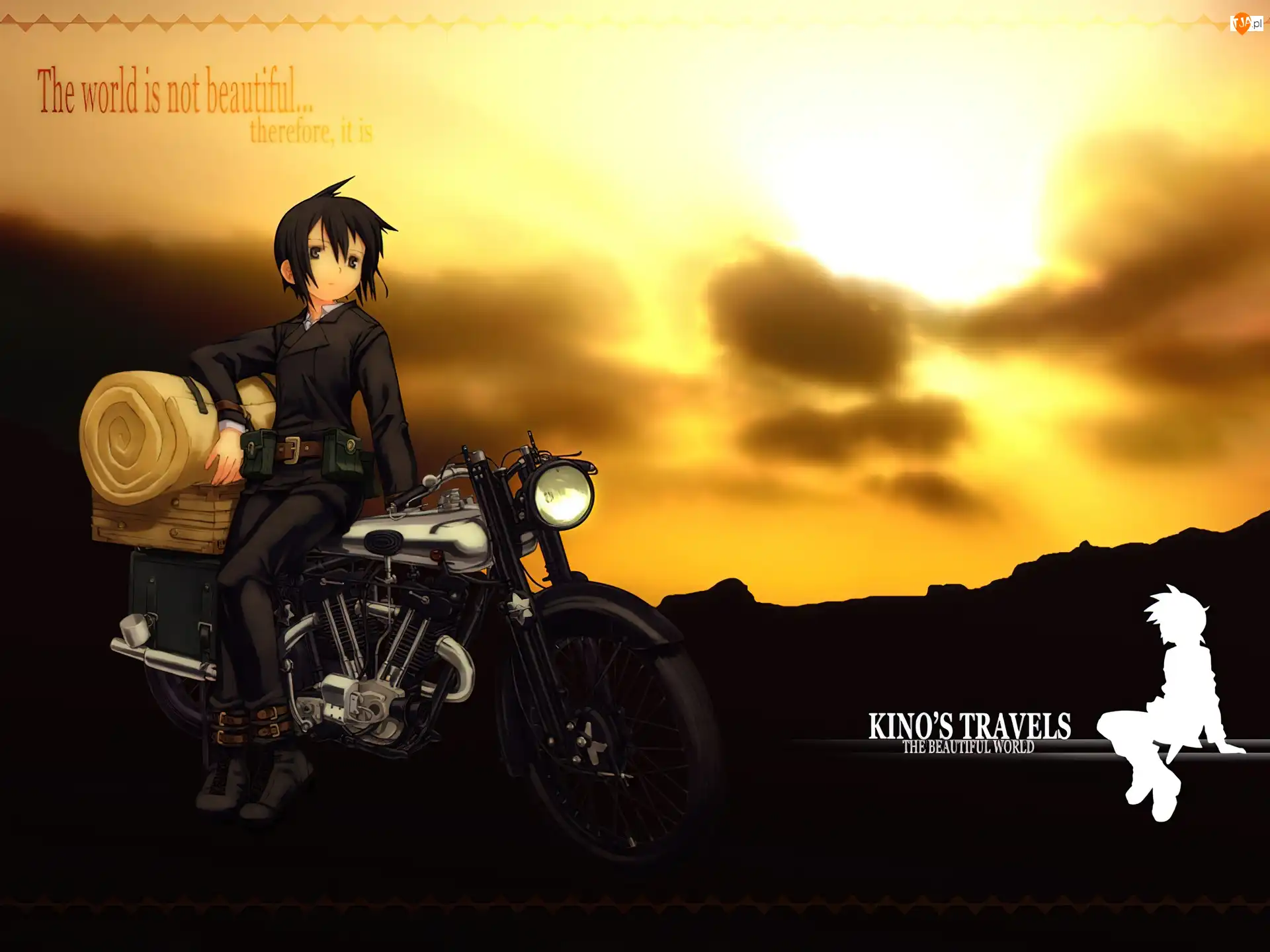 motocykl, Kino No Tabi, człowiek