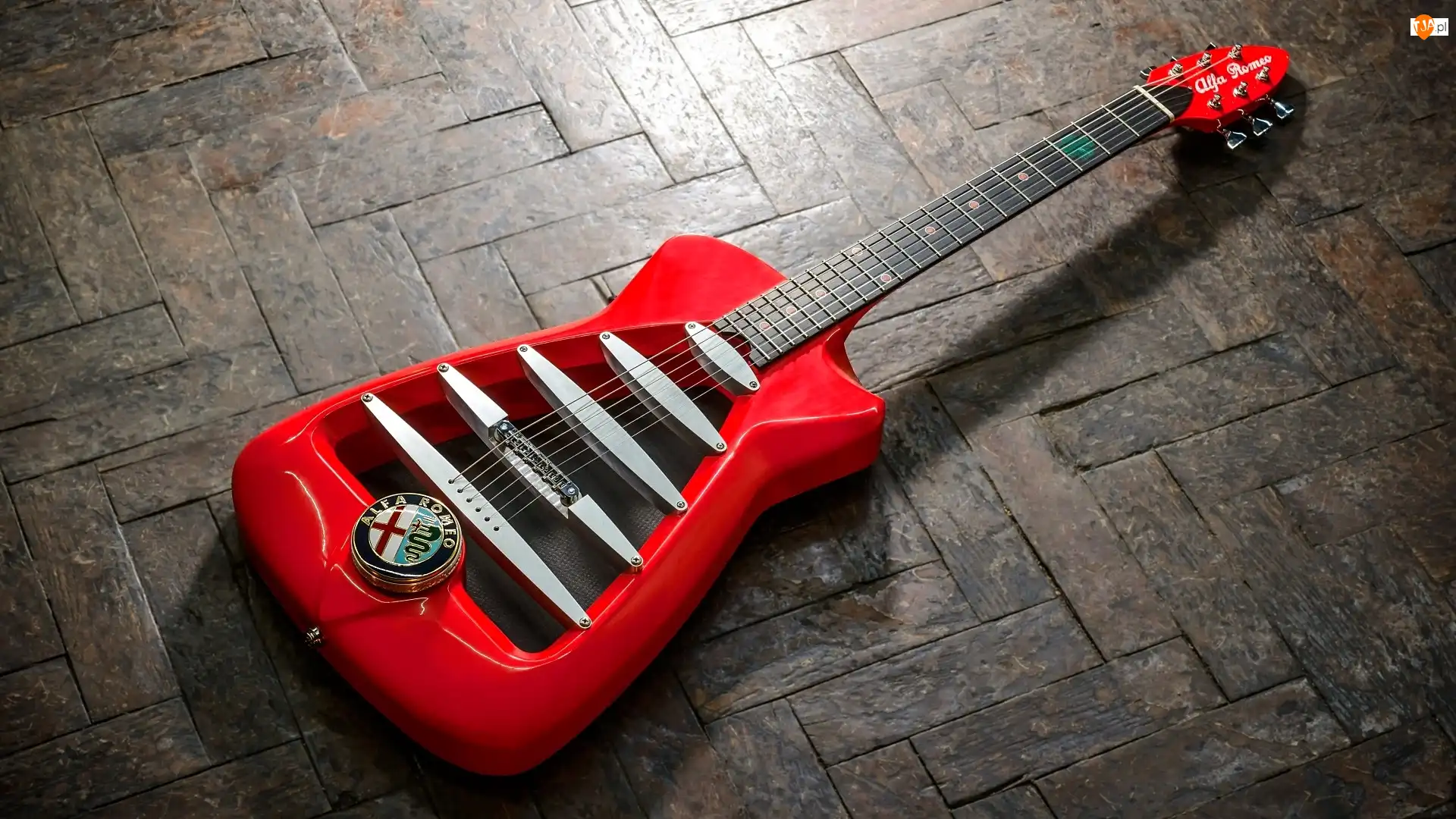 Harrison Guitar Works, Podłoga, Gitara, Czerwona, Alfa Romeo