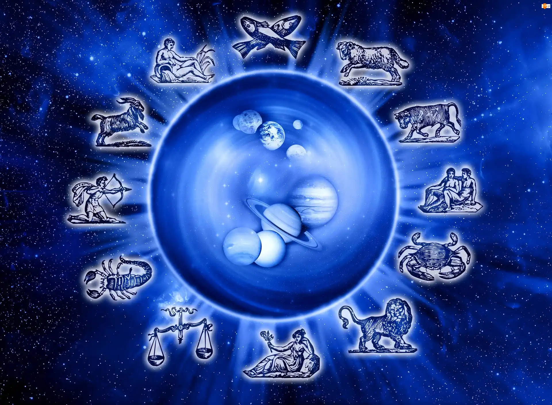Znaki, Grafika, Planety, Kosmos, Zodiaku