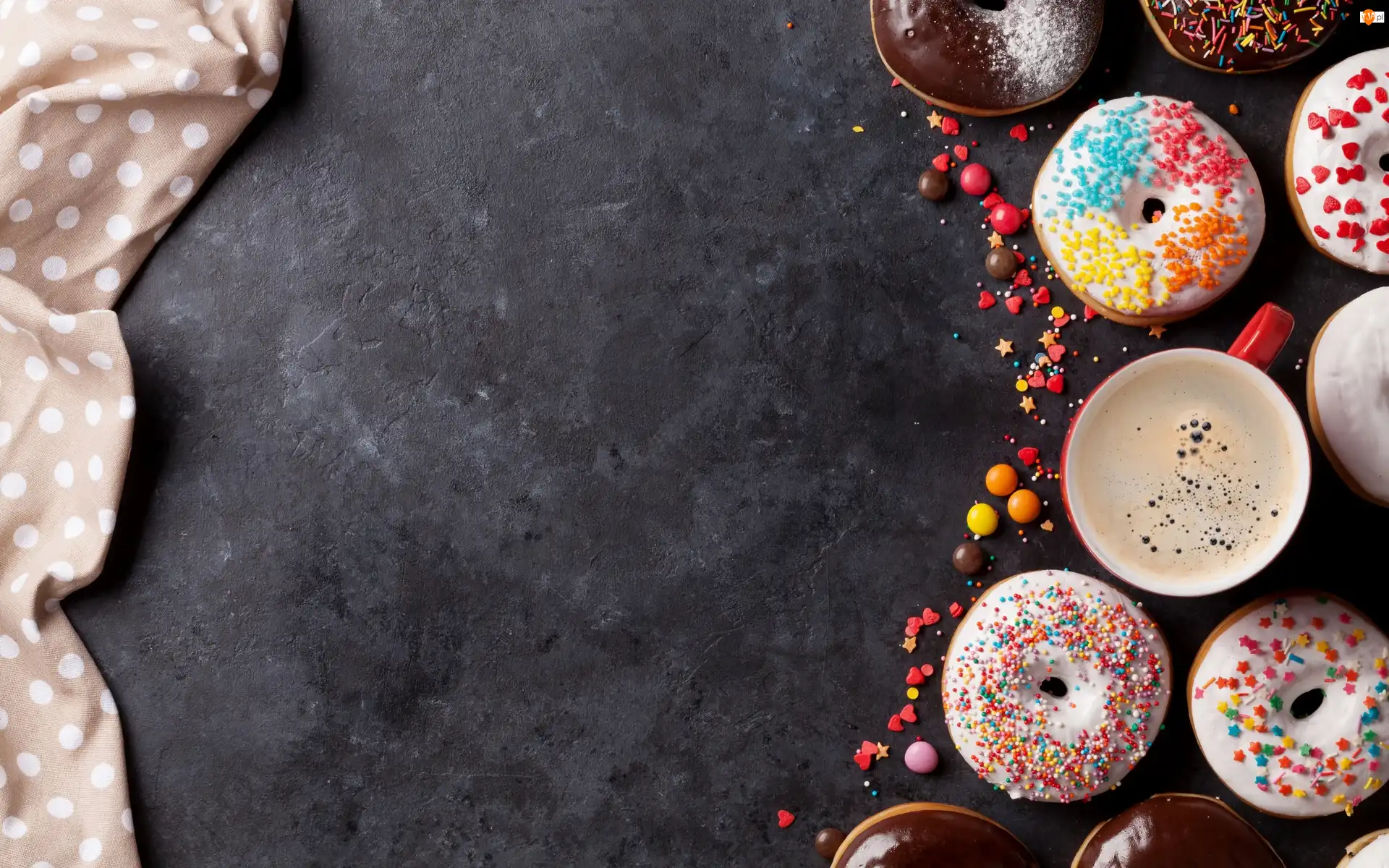 Donuty, Kawa, Pączki