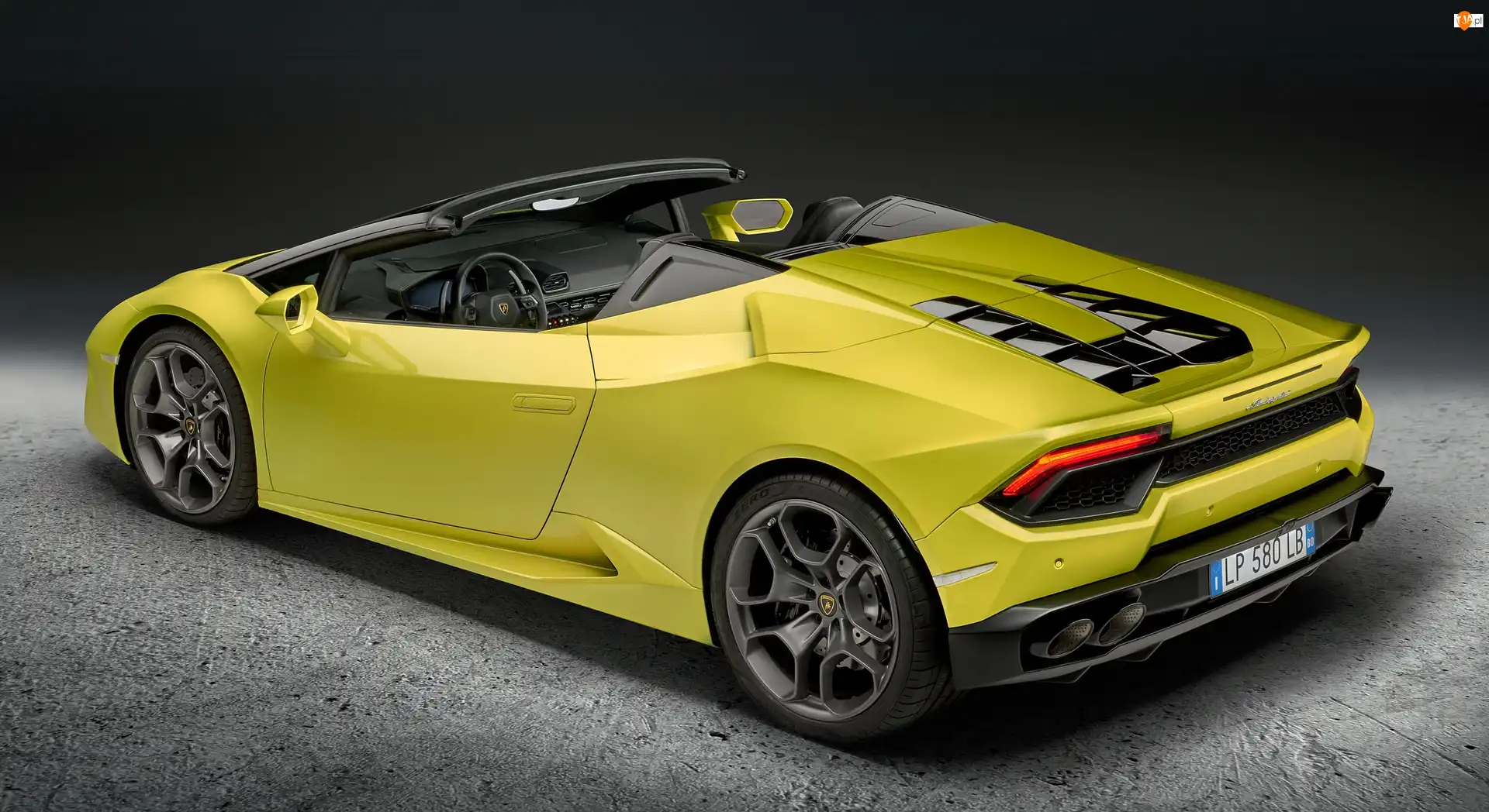 Żółty, Lamborghini, Huracan