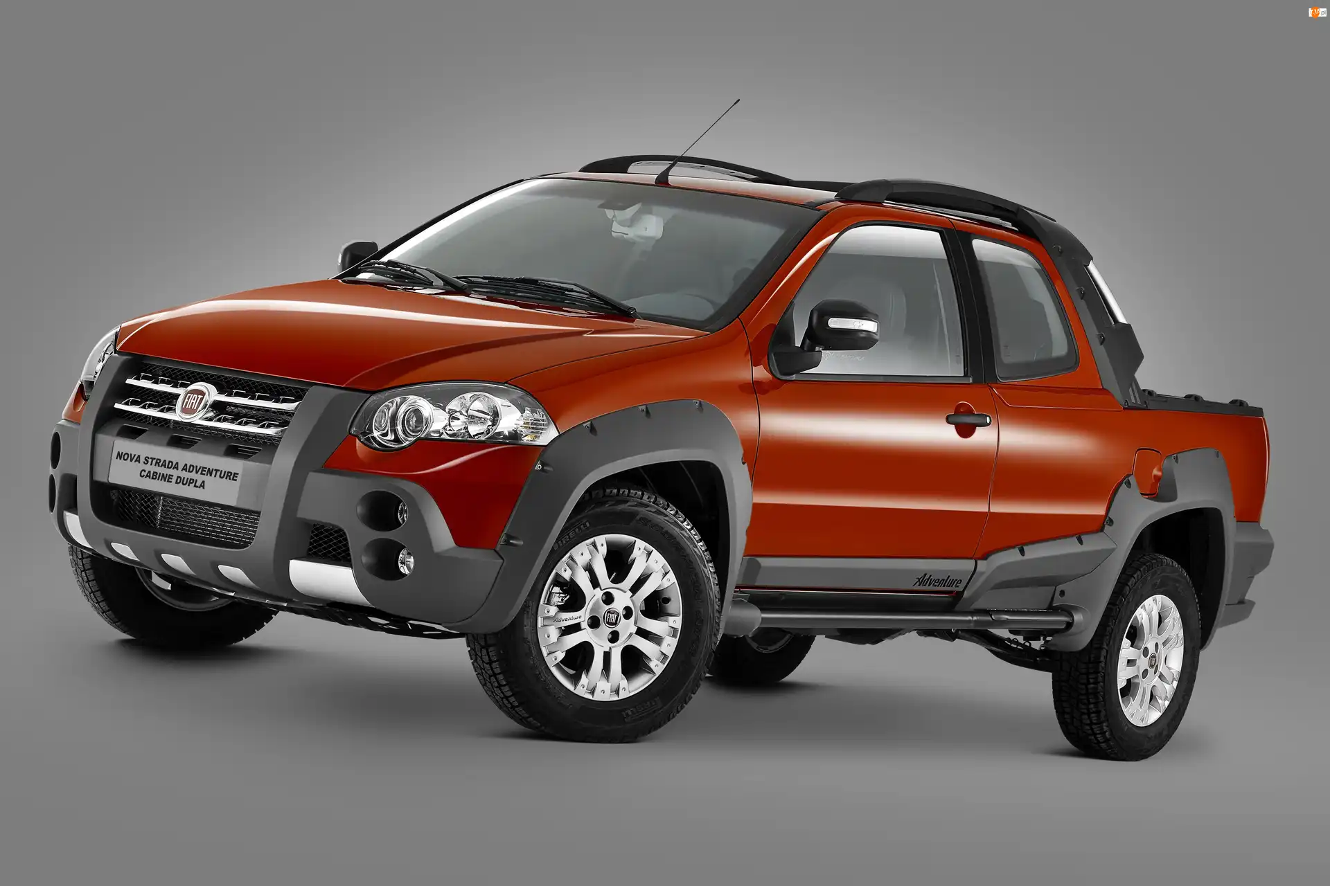 Dokładka, Lewy, Profil, Fiat Strada