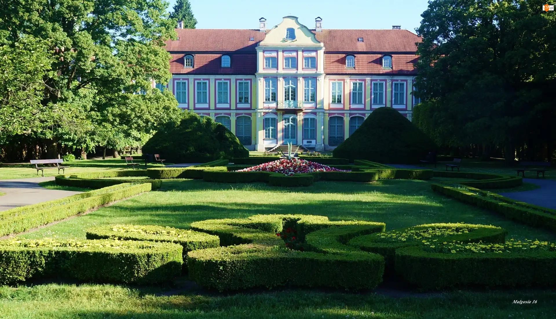 Park, Zieleń, Dworek, Budynek, Ogród