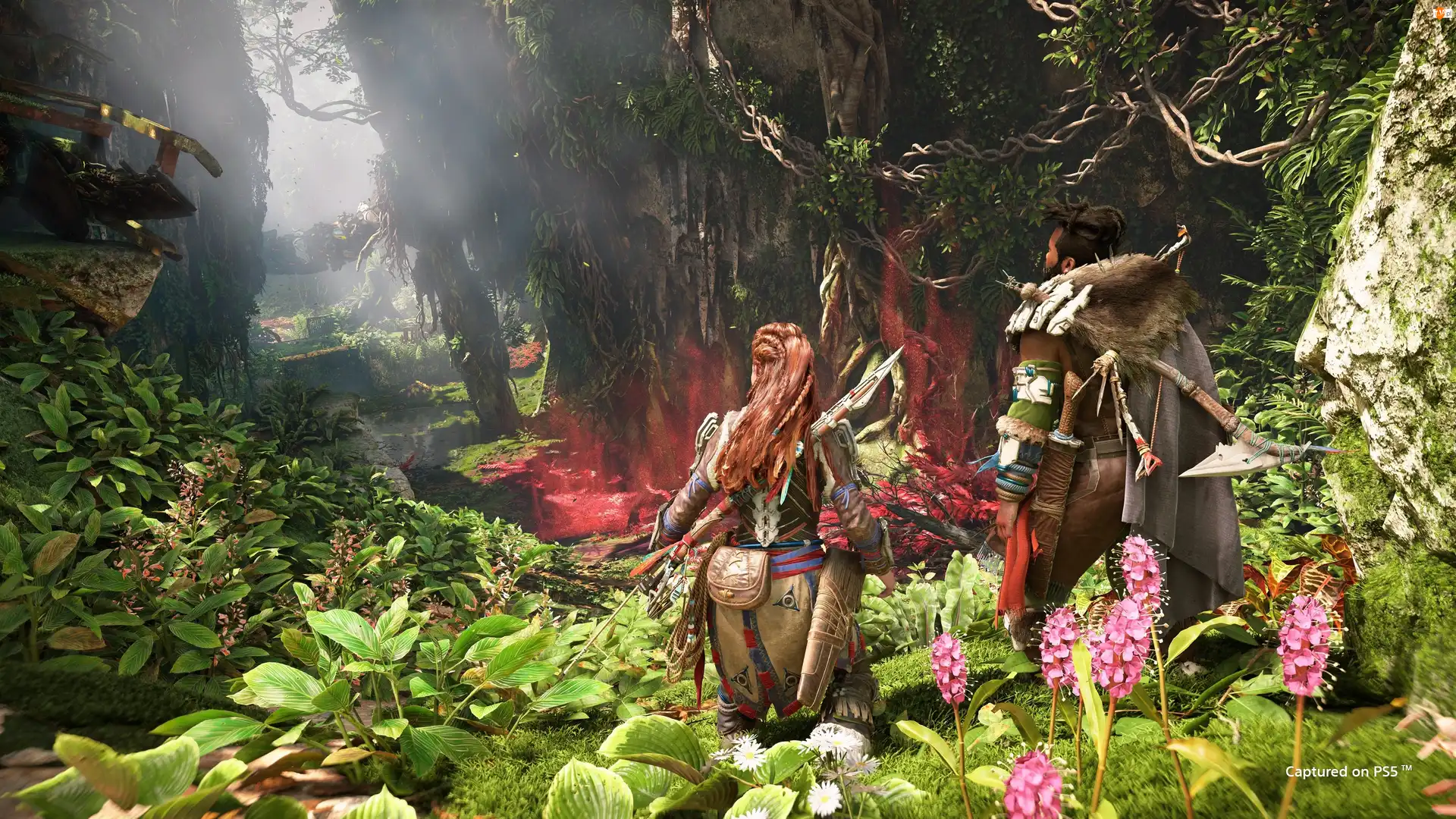 Horizon Forbidden West, Gra, Aloy, Dżungla, Postacie, Mężczyzna