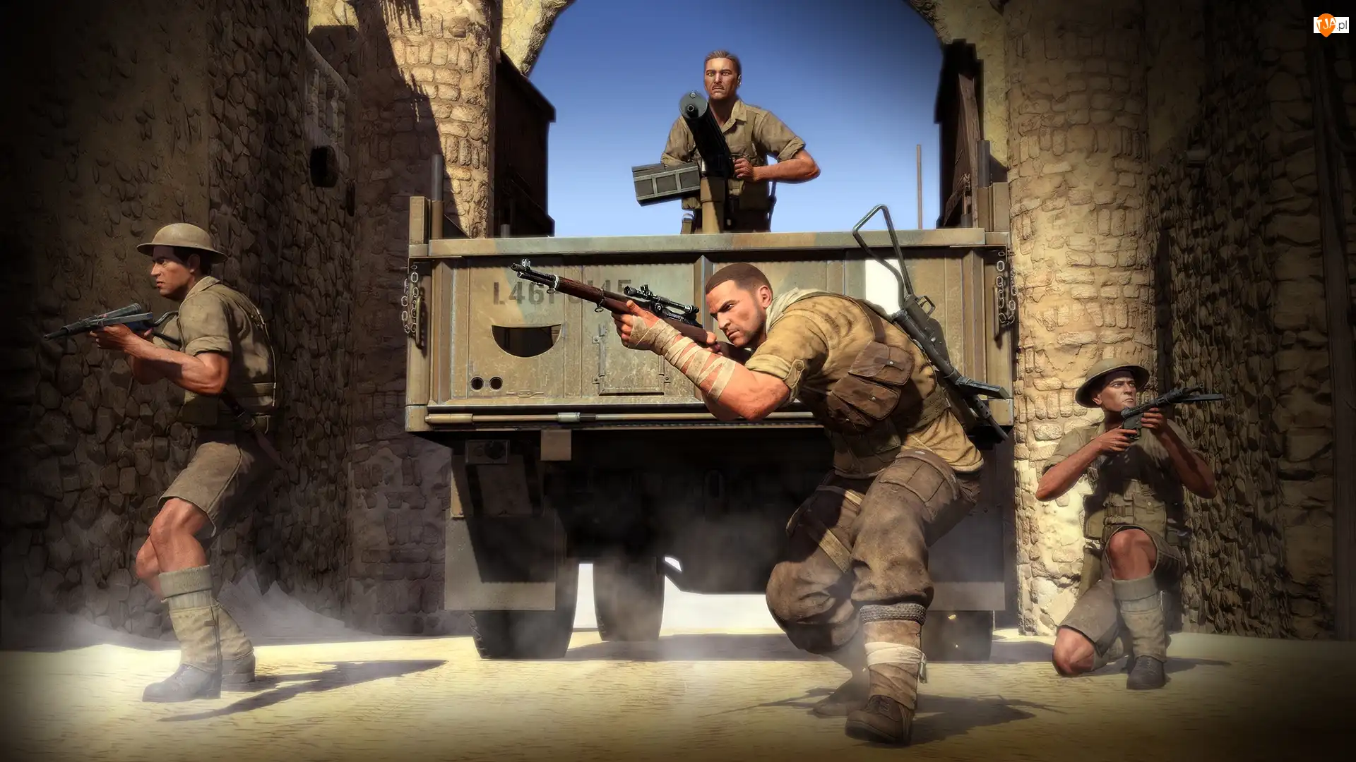 Ciężarówka, Gra, Sniper Elite 3: Afrika, Żołnierze