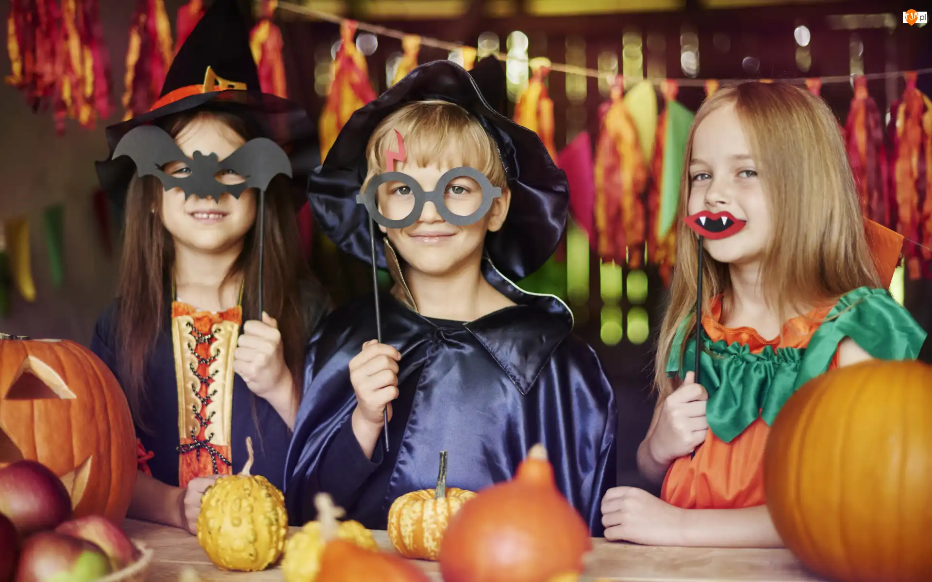 Kostiumy, Halloween, Dzieci, Maski