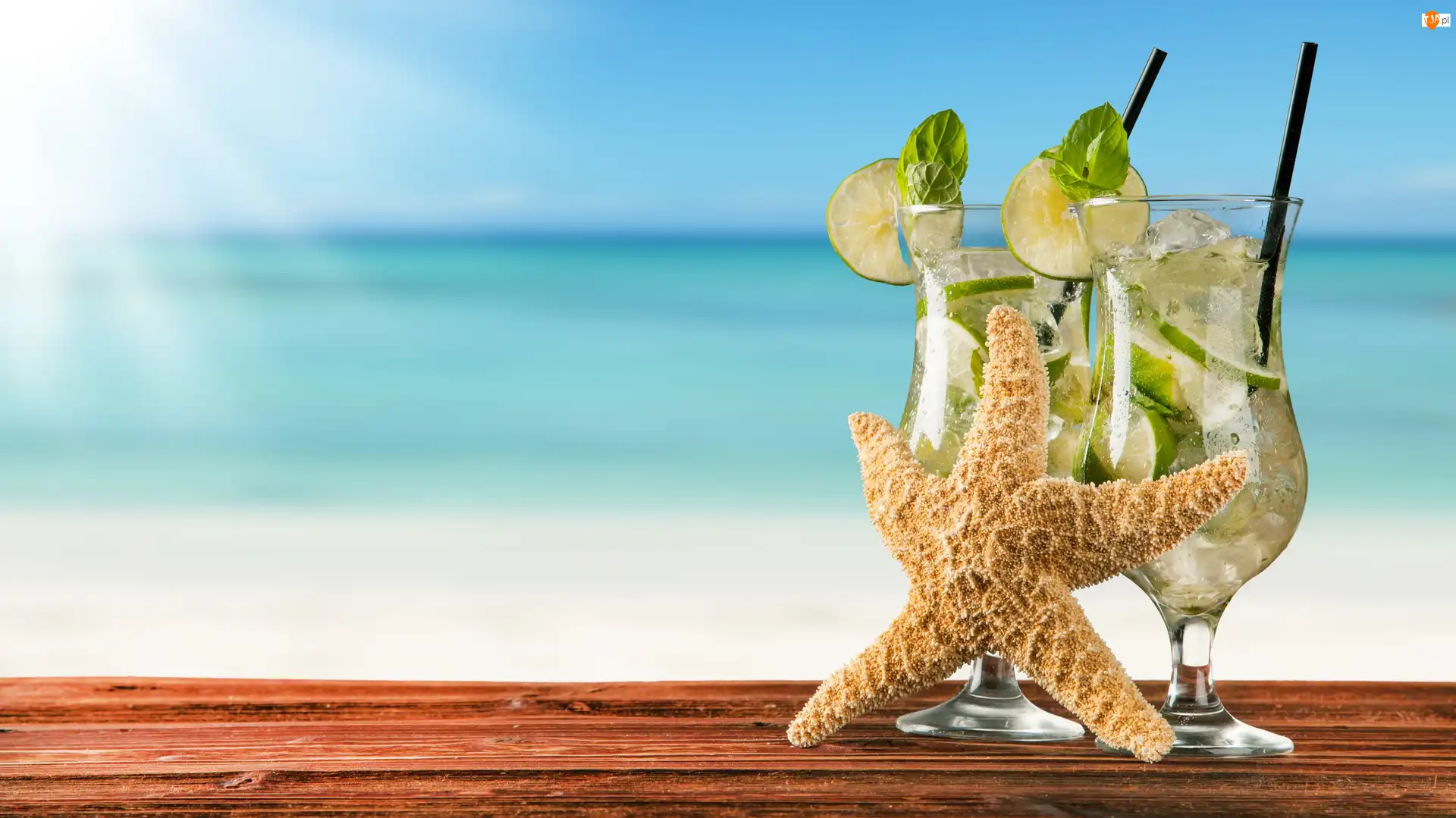Promienie słońca, Drinki, Mojito, Rozgwiazda