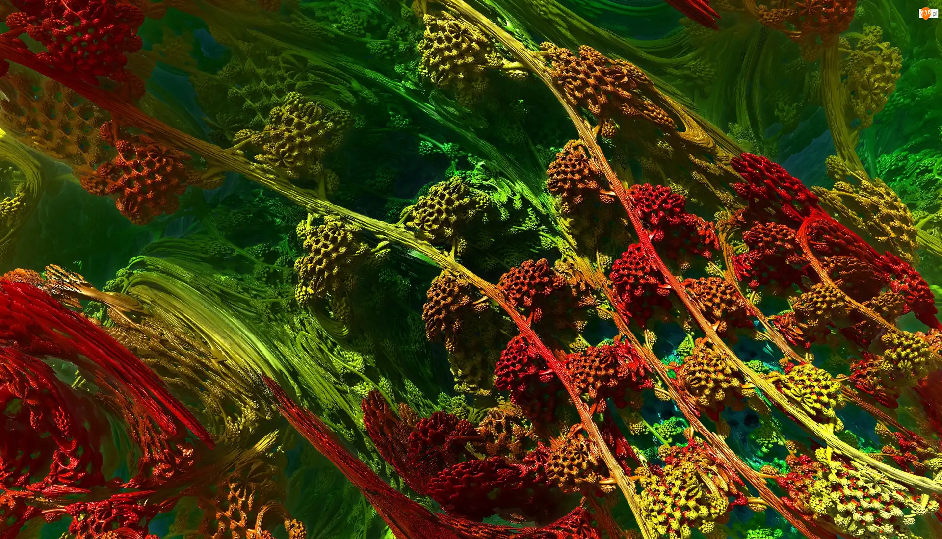 Mandelbulb, Kolorowy, Fraktal