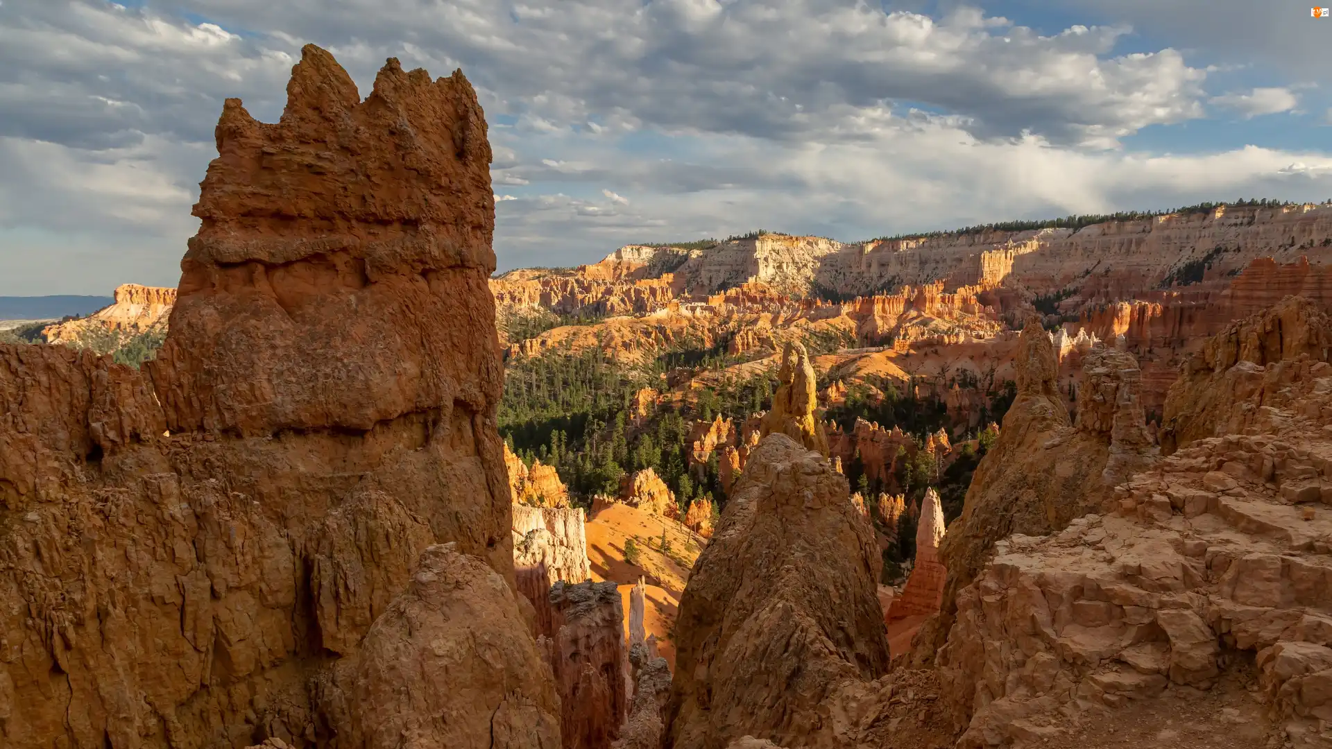 Kanion, Stany Zjednoczone, Skały, Park Narodowy Bryce Canyon, Stan Utah