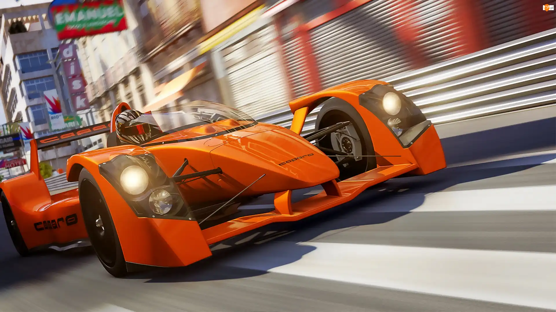 Wyścig, Forza Motorsport 6, Tor, Caparo T1, Pomarańczowy, Samochód, Wyścigowy, Gra, Bolid