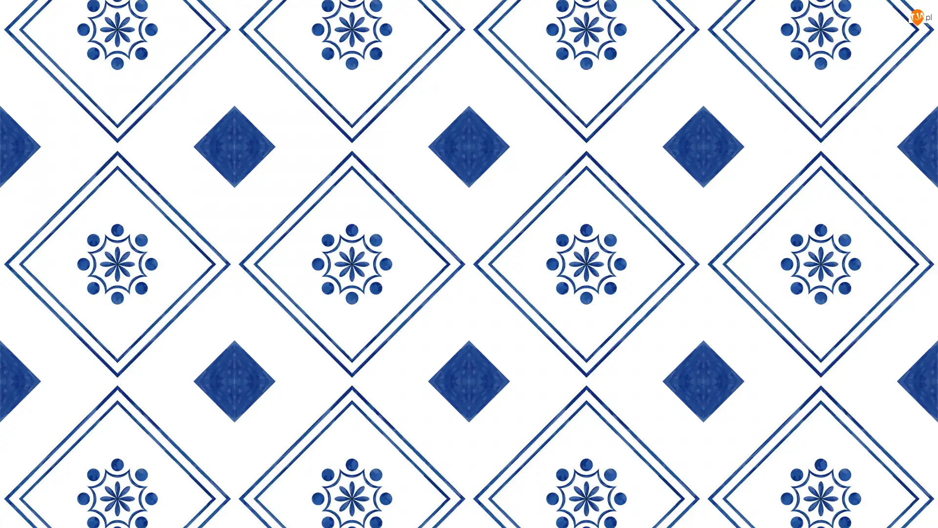 Kwadraty, Biało-niebieska, Tekstura