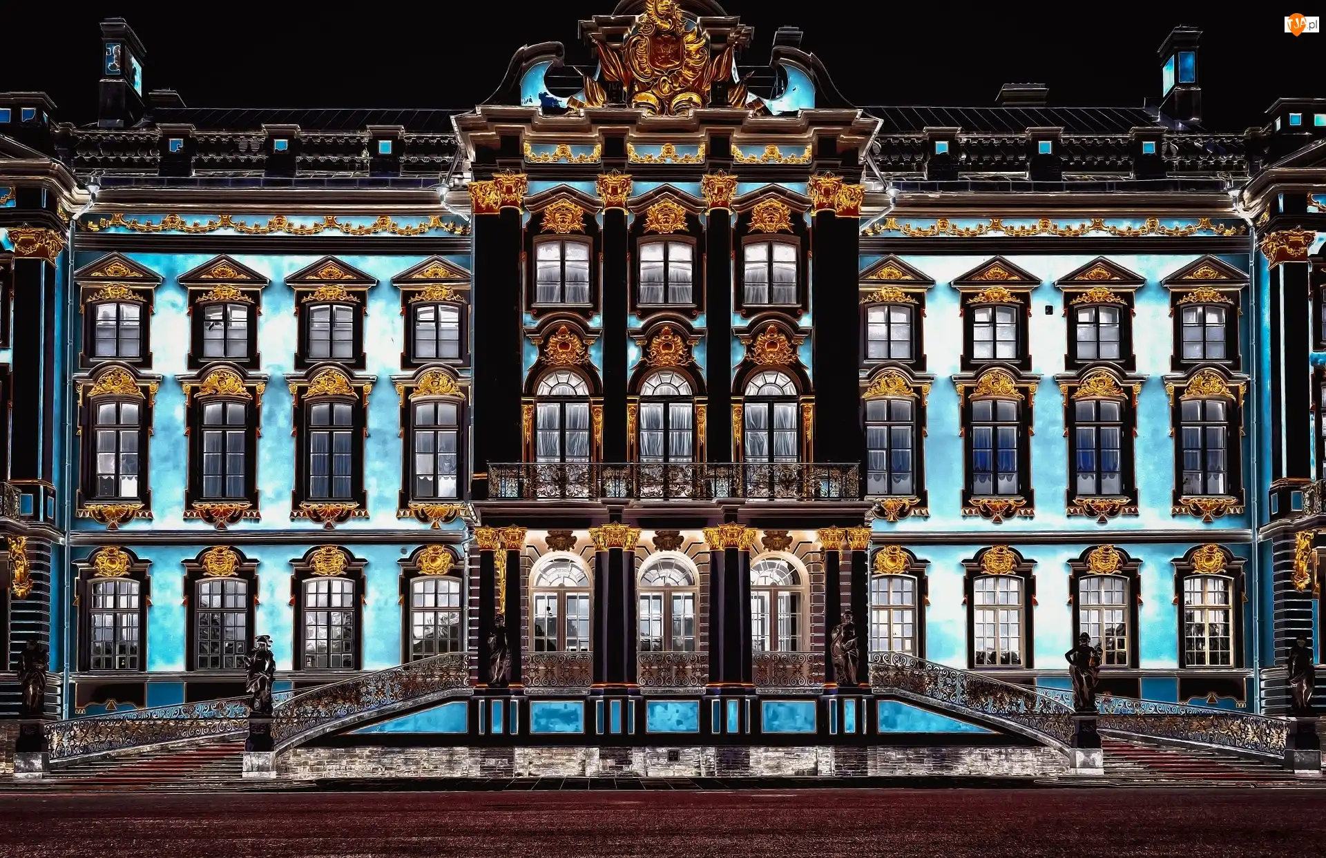 Rosja, Pałac Katarzyny, Carskie Sioło, Petersburg