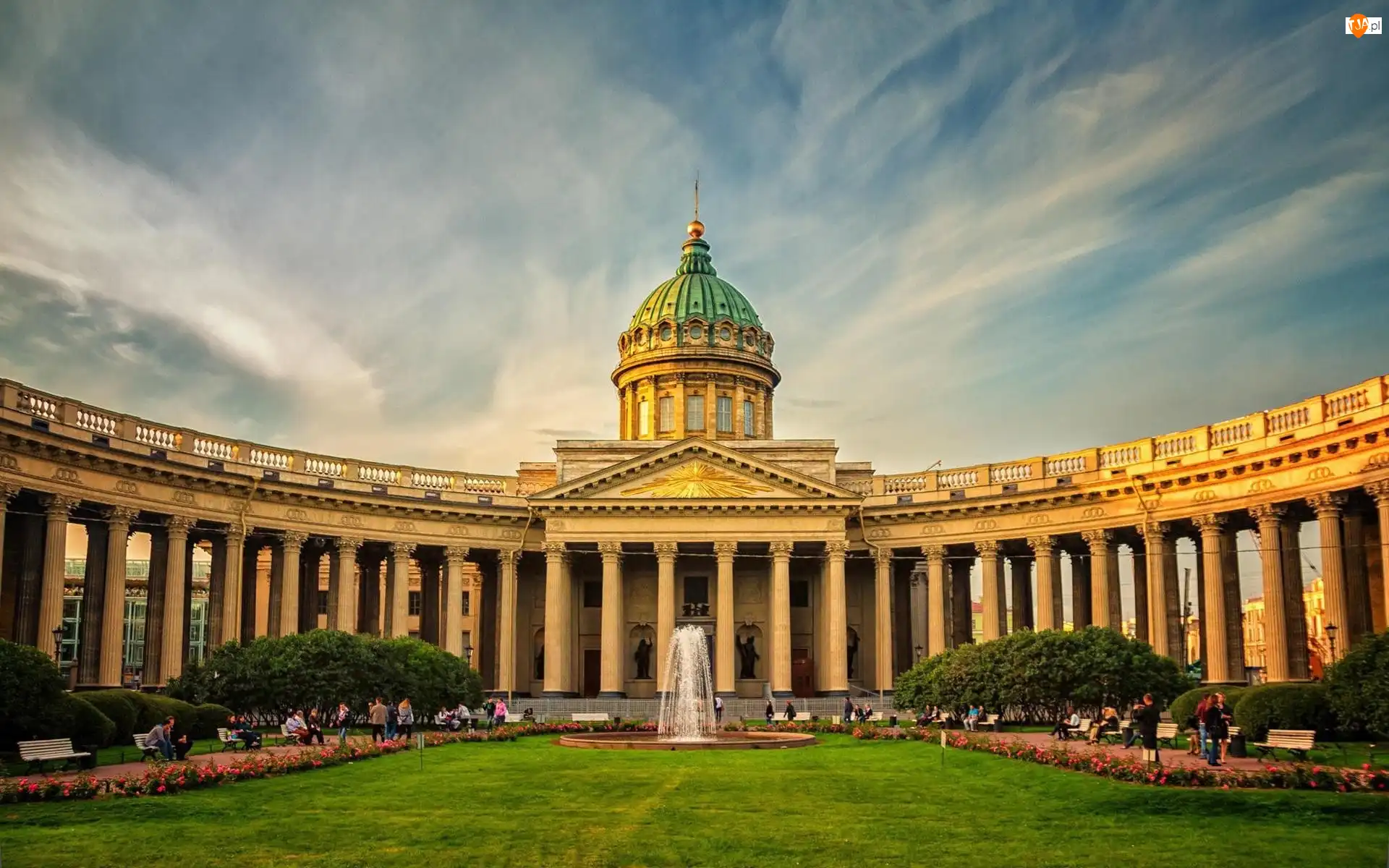 Rosja, Katedra, Fontanna, Sankt Petersburg