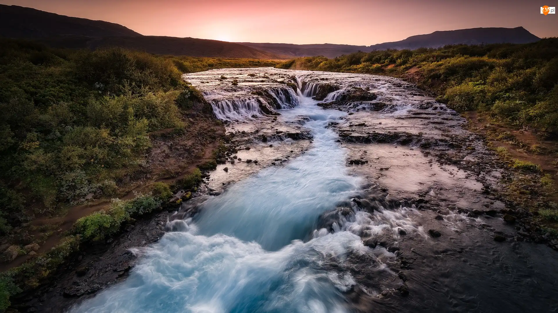 Rzeka Bruara, Islandia, Wodospad, Bruarfoss