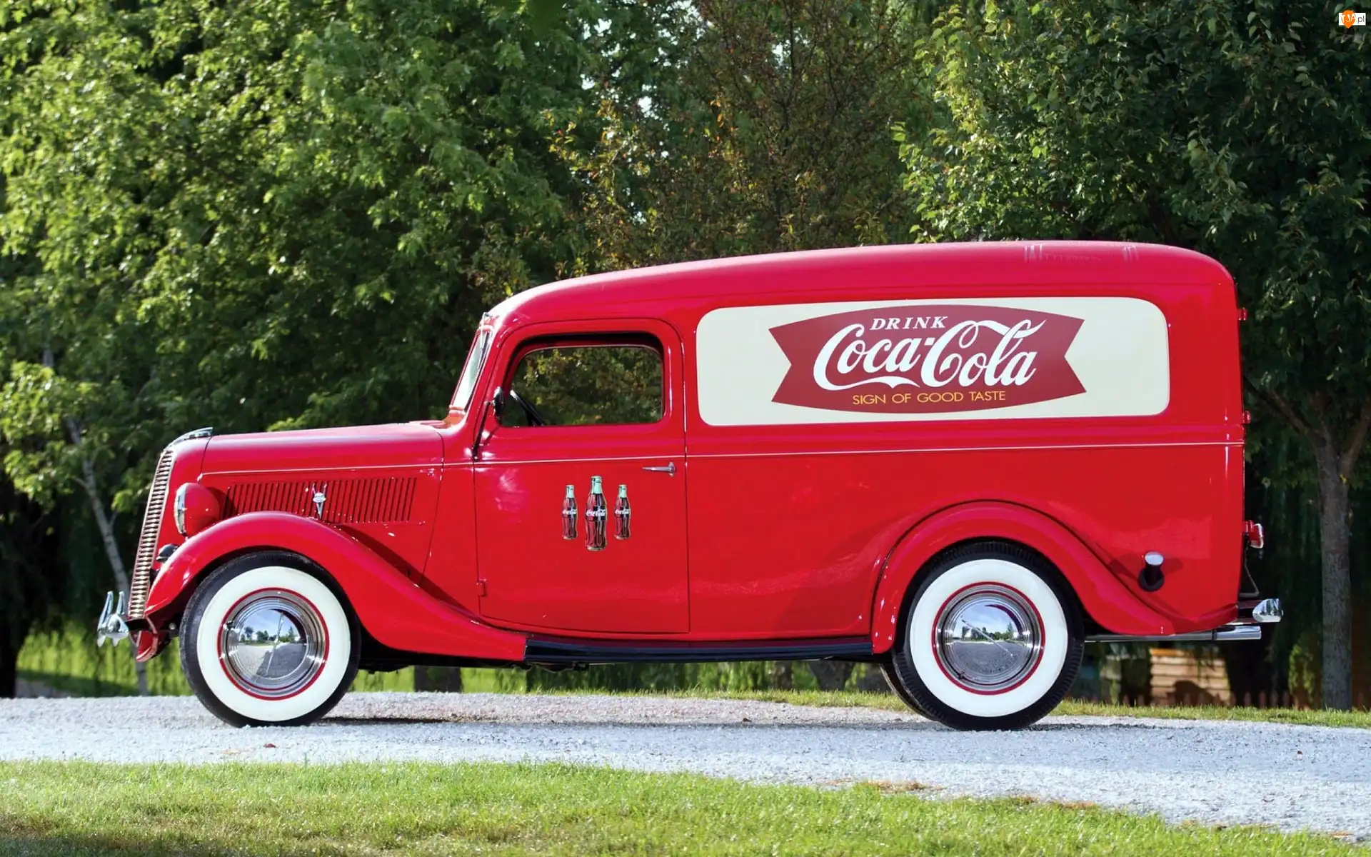 Panel, Van, Ford, 1937, "Coca Cola"