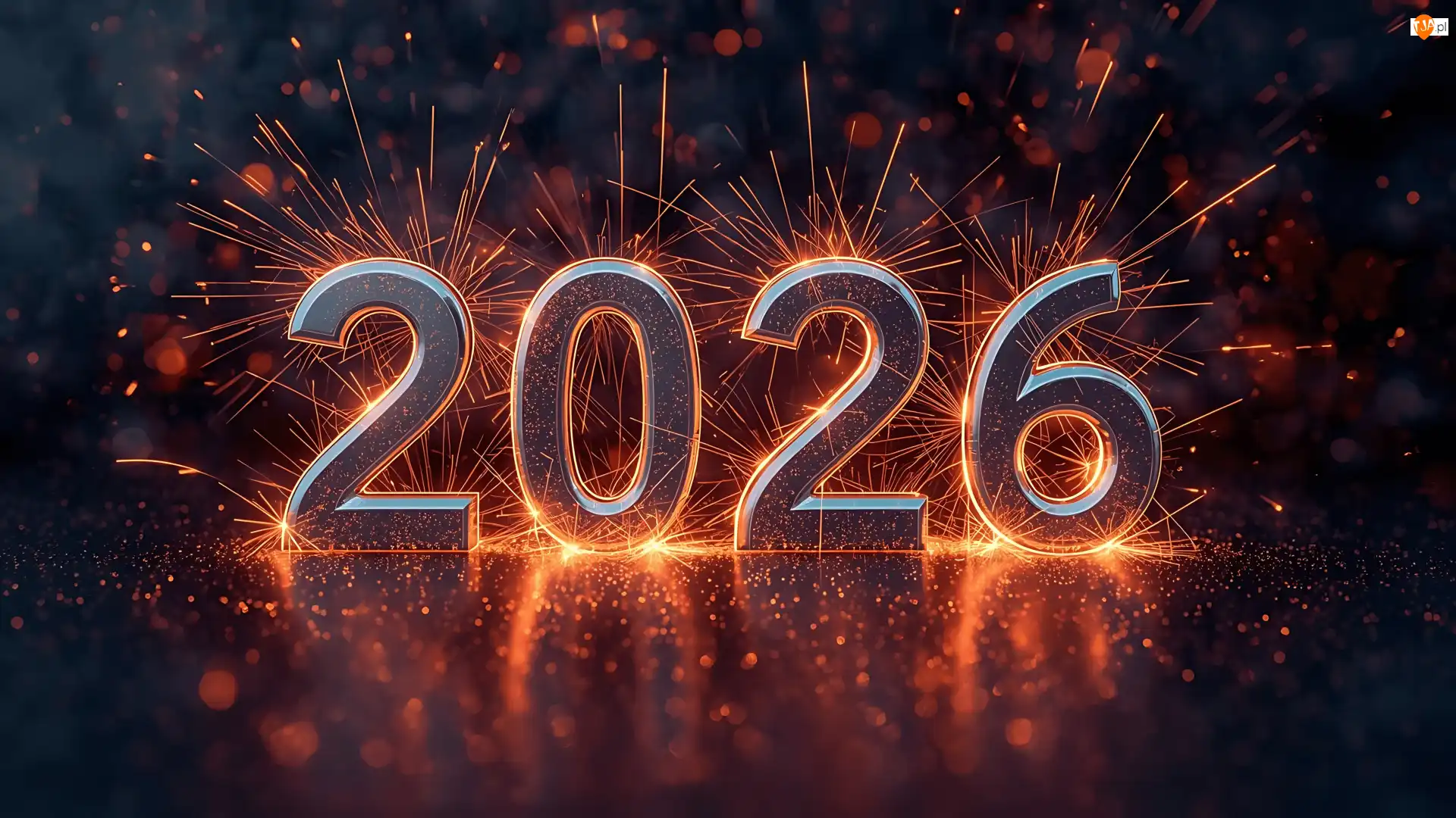 Grafika, Nowy Rok, 2026, Fajerwerki