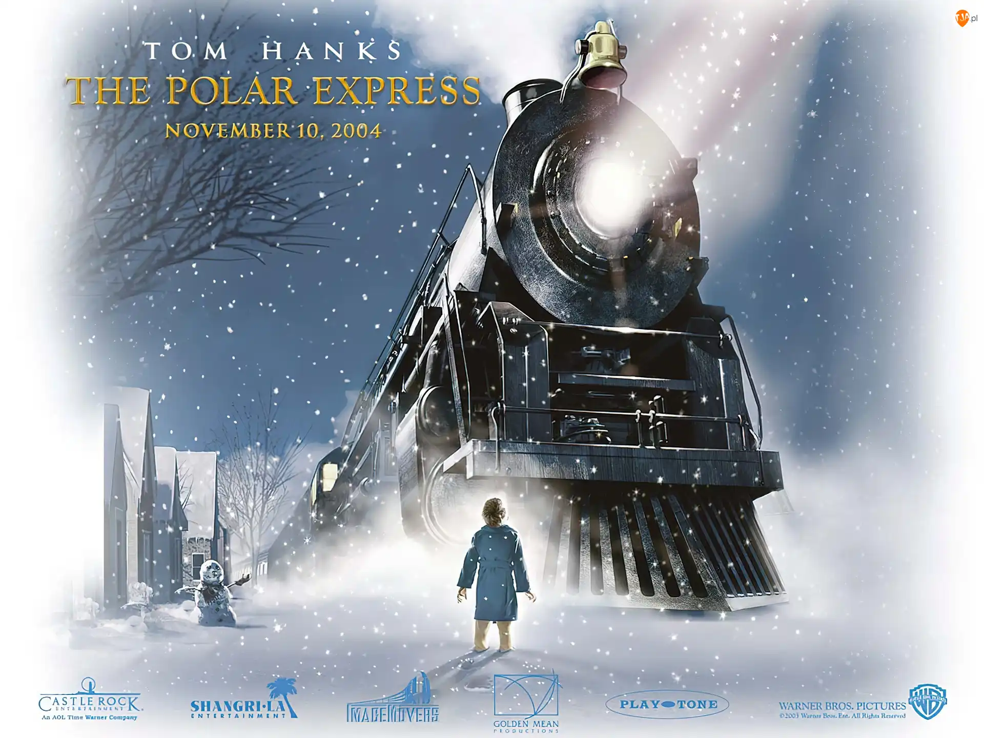 śnieg, Ekspres polarny, The Polar Express, pociąg