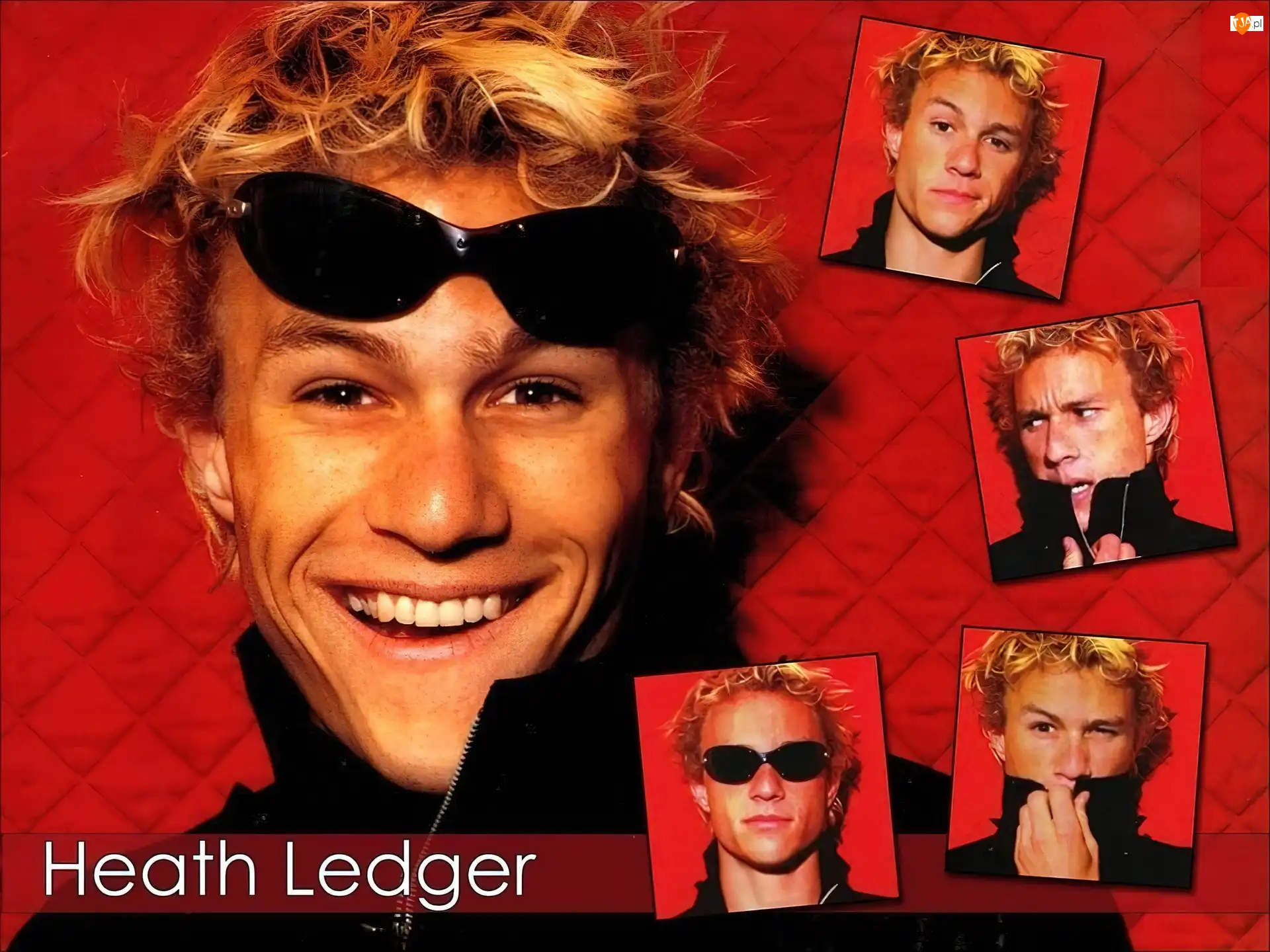 okulary, Heath Ledger, uśmiech