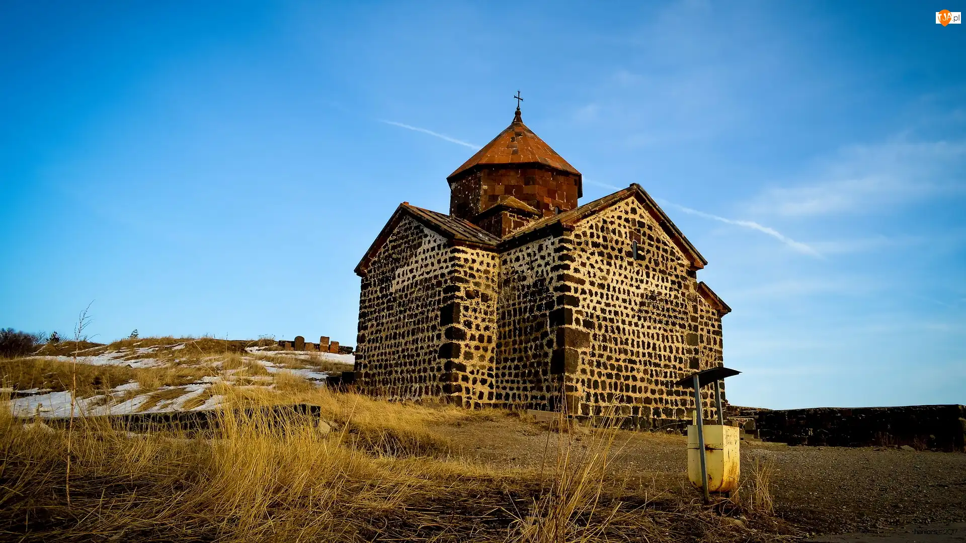 Trawa, Armenia, Kościół Sewanawank, Wzniesienie, Sevan