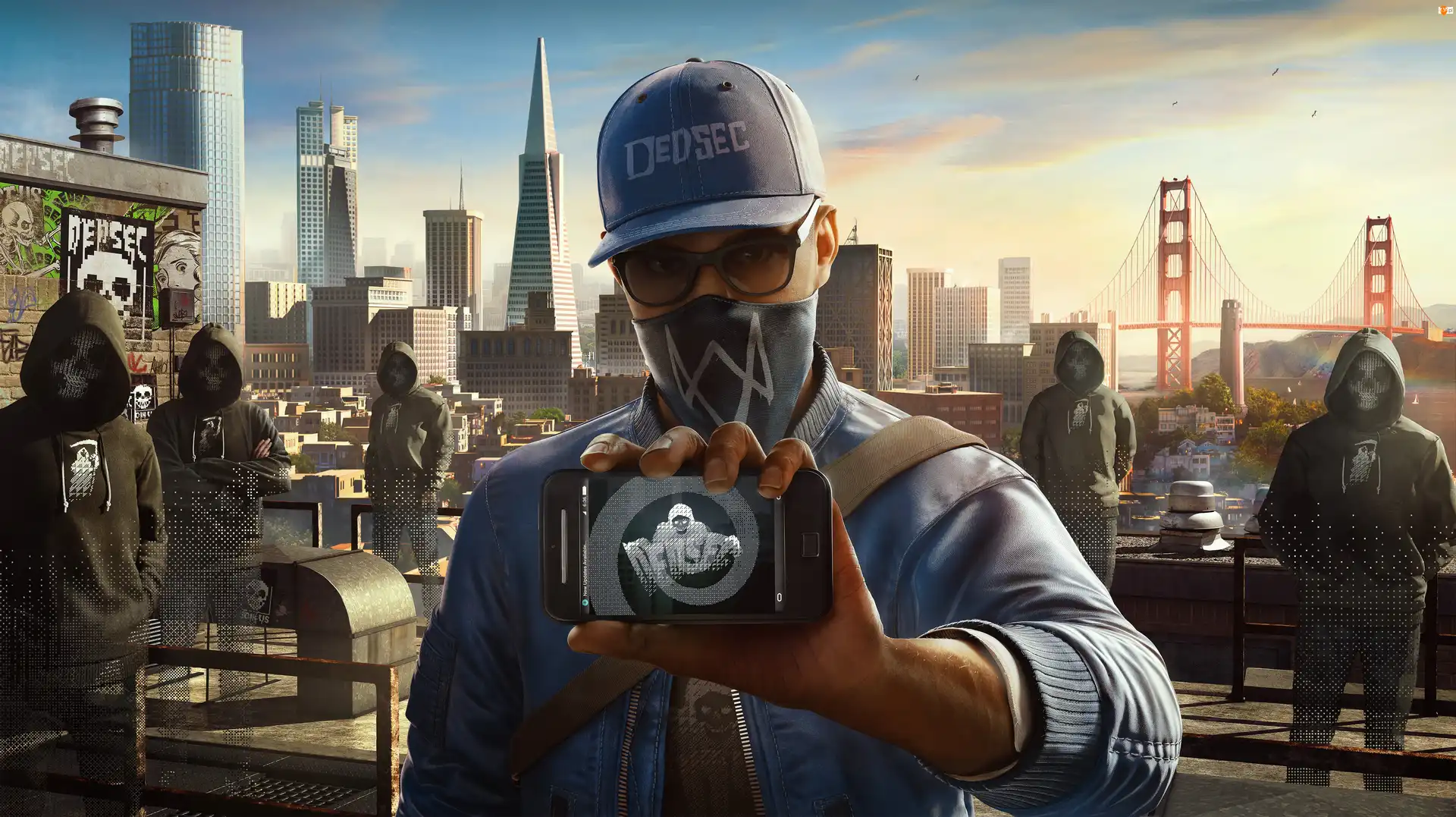 Miasto, Watch Dogs 2, Smartphone, DedSec