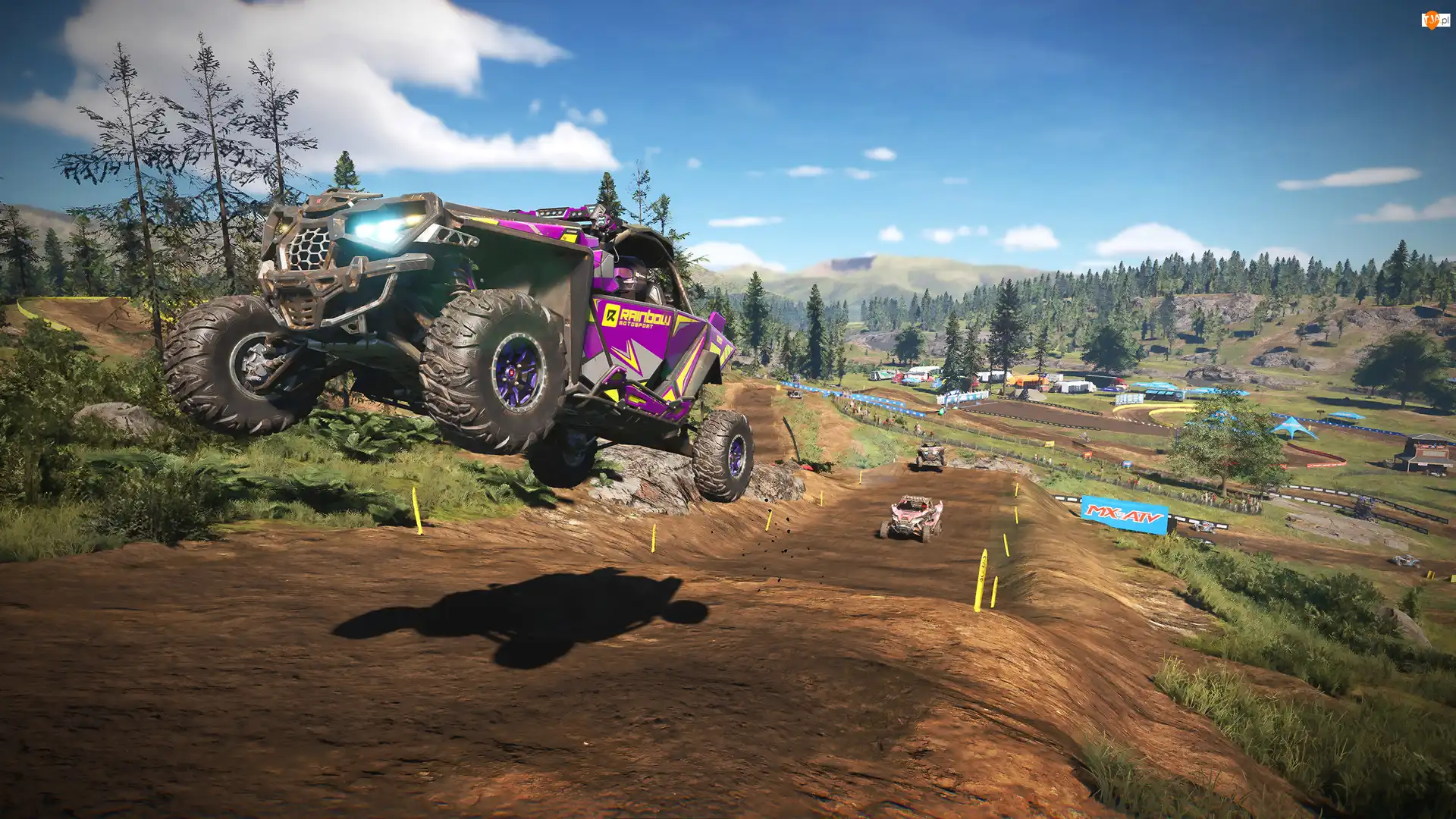 Drzewa, Gra, Terenowe, Wzgórza, MX vs ATV Legends, Tor, Wyścig, Pojazdy