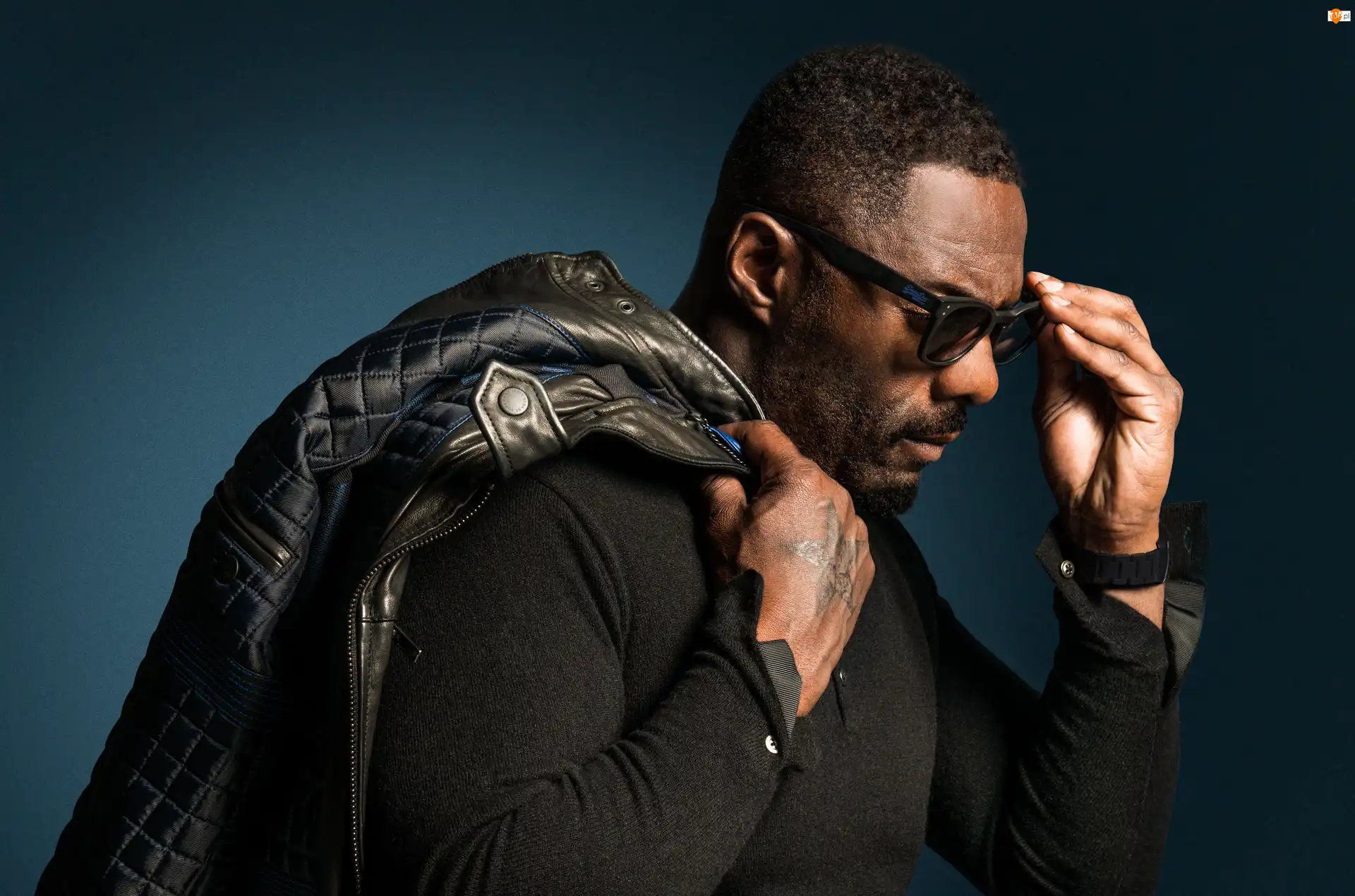 Idris Elba, Kurtka, Aktor, Mężczyzna, Okulary