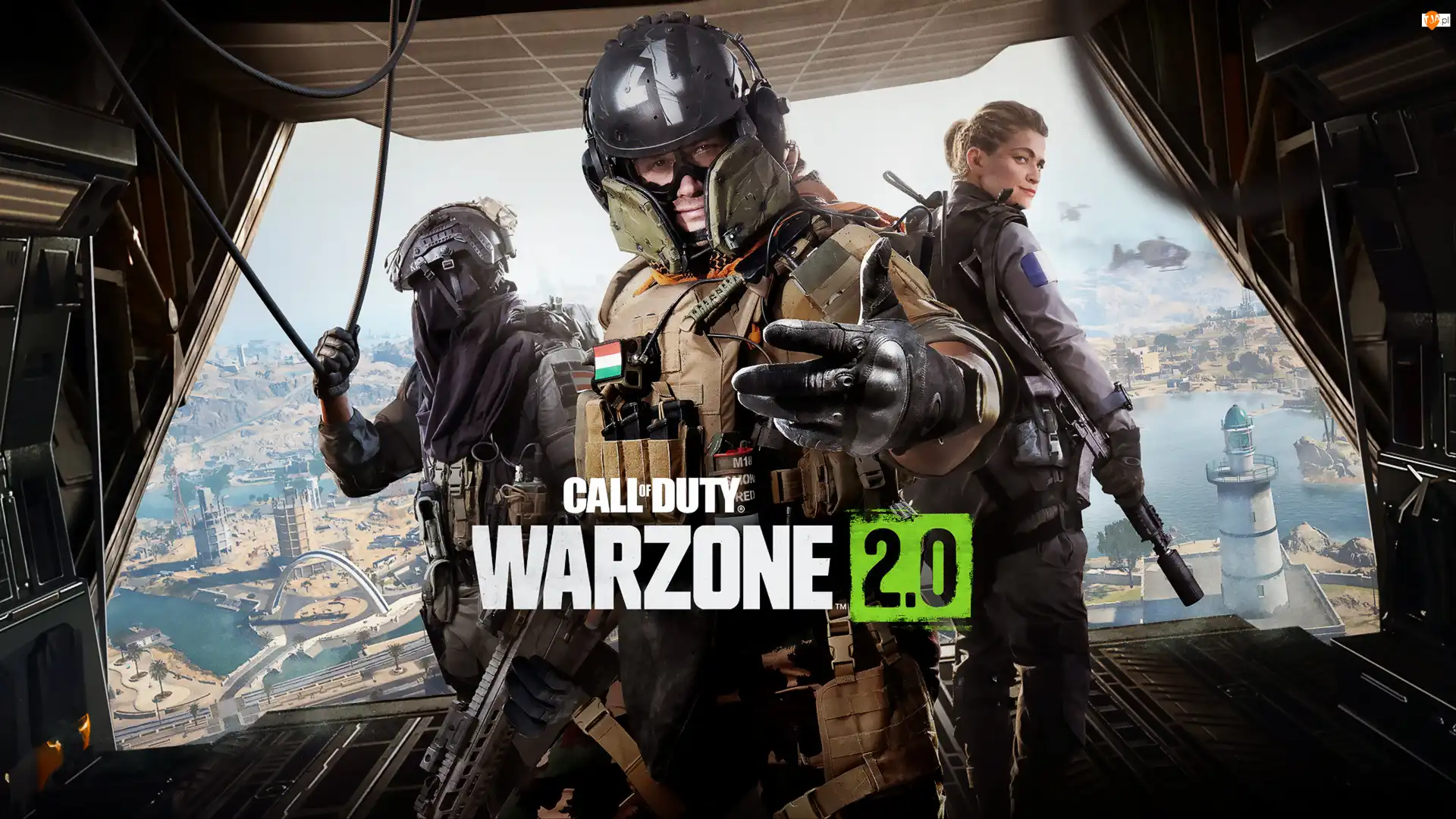 Call of Duty Warzone 2, Gra, Żołnierze, Plakat, Samolot, Desant