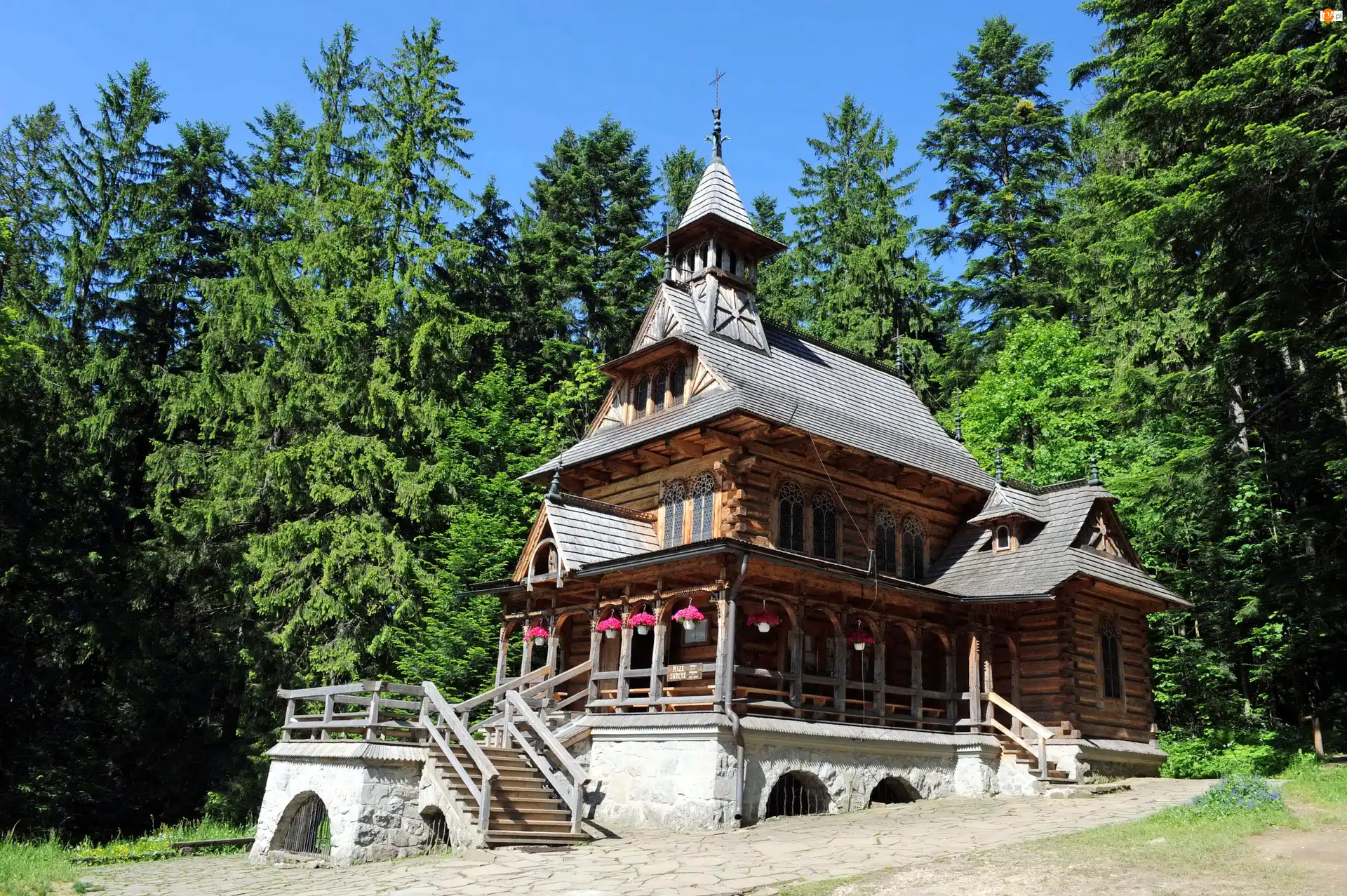 Jaszczurówka, Kościół Zakopane, Zakopane, Polska, Kaplica Najświętszego Serca Jezusa