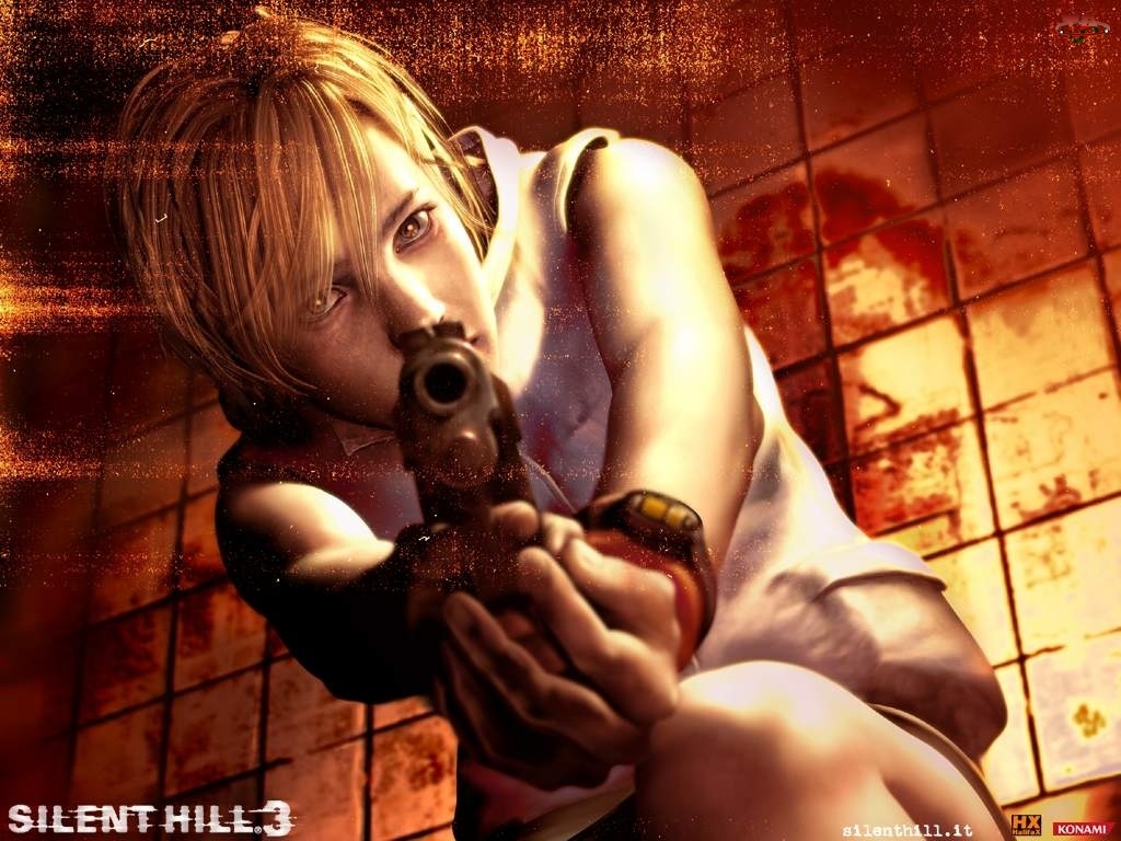 Silent Hill 3, broń, zegarek, kobieta