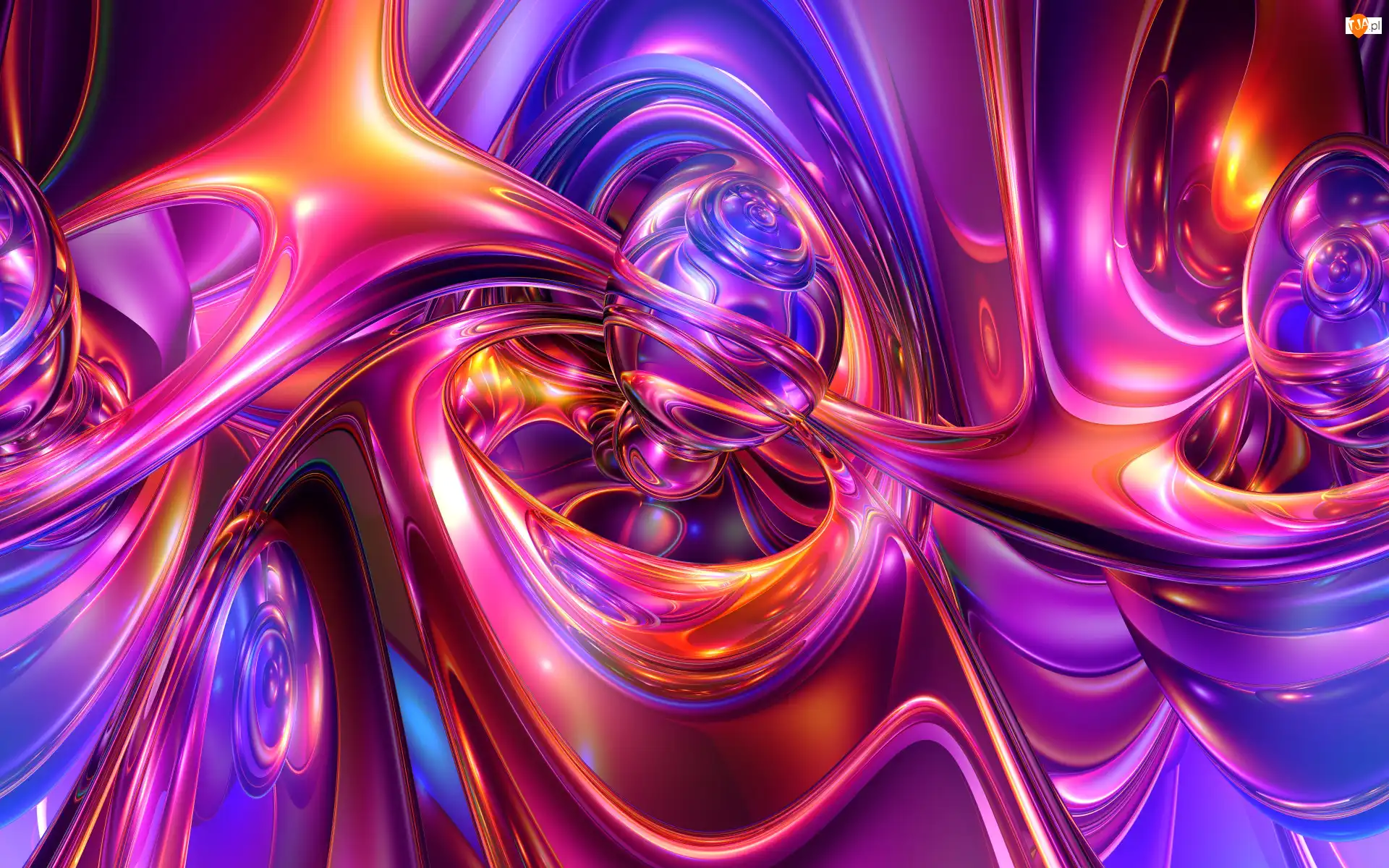 Tunele, Grafika 3D, Abstrakcja, Kolorowe