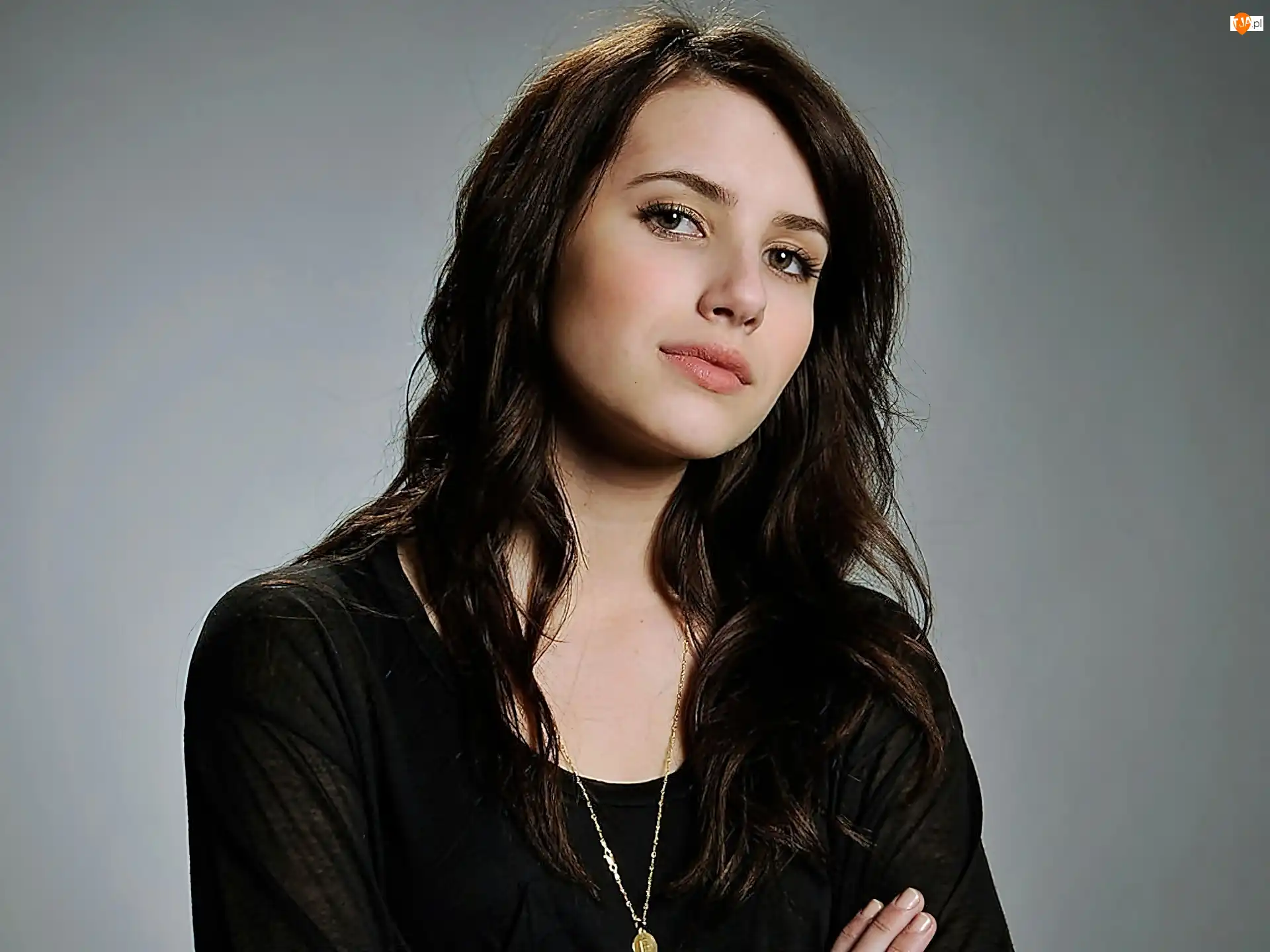 Czarna, Aktorka, Aktorka, Emma Roberts, Sukienka