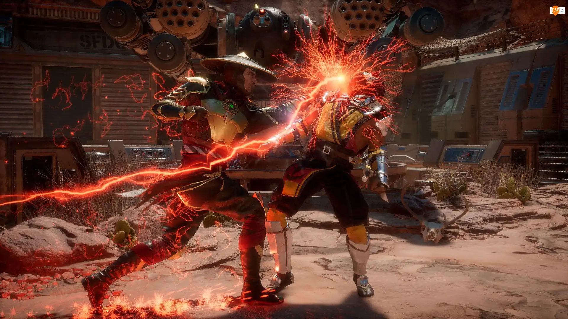 Walka, Mortal Kombat 11, Raiden, Scorpion