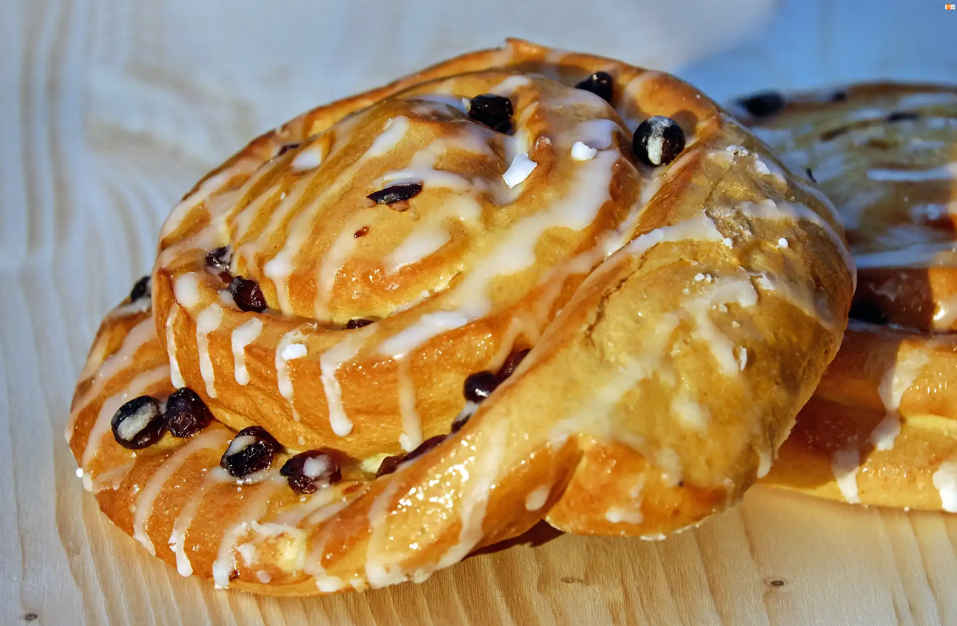 Lukier, Drożdżówki, Jagody, Polewa