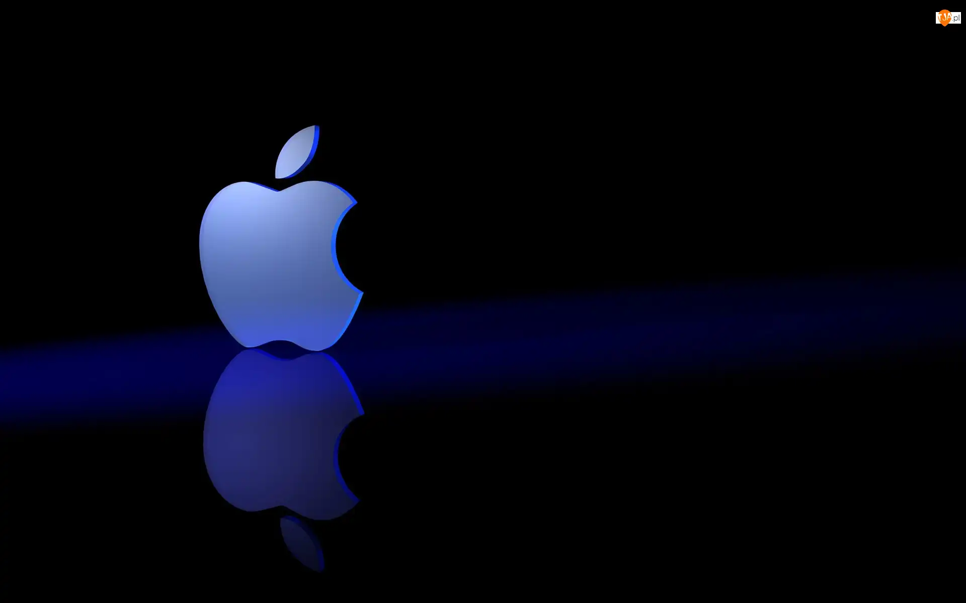 Tło, Niebieskie, Apple, Granatowe