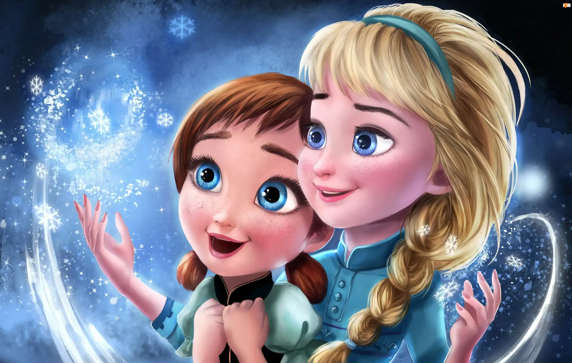 Dziewczynki, Film animowany, Frozen, Anna, Bajka, Postacie, Elsa, Kraina lodu