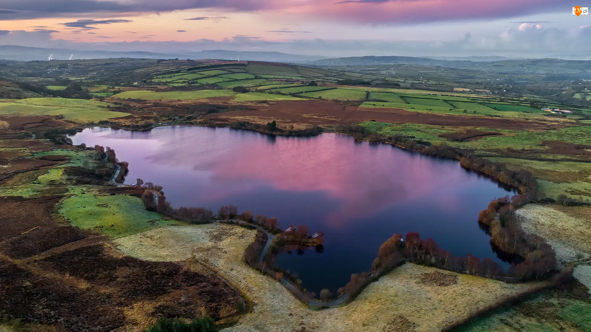 Pola, Irlandia Północna, Moor Lough Lake, Jezioro, Strabane