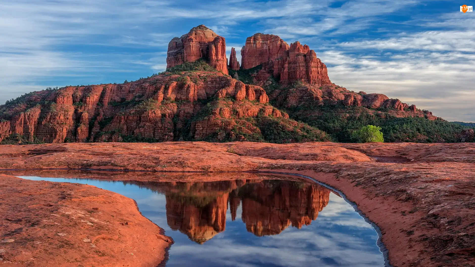 Skały, Czerwone, Sedona, Stany Zjednoczone, Cathedral Rock, Arizona