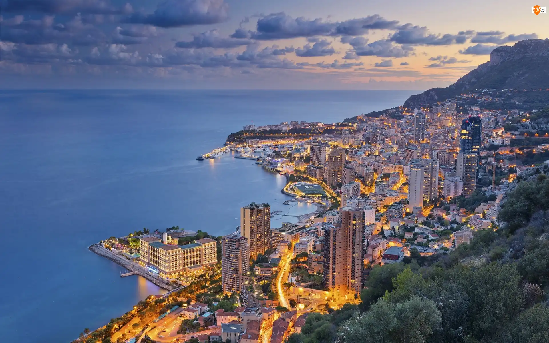 Lazurowe Wybrzeże, Monako, Monte Carlo, Morze Liguryjskie
