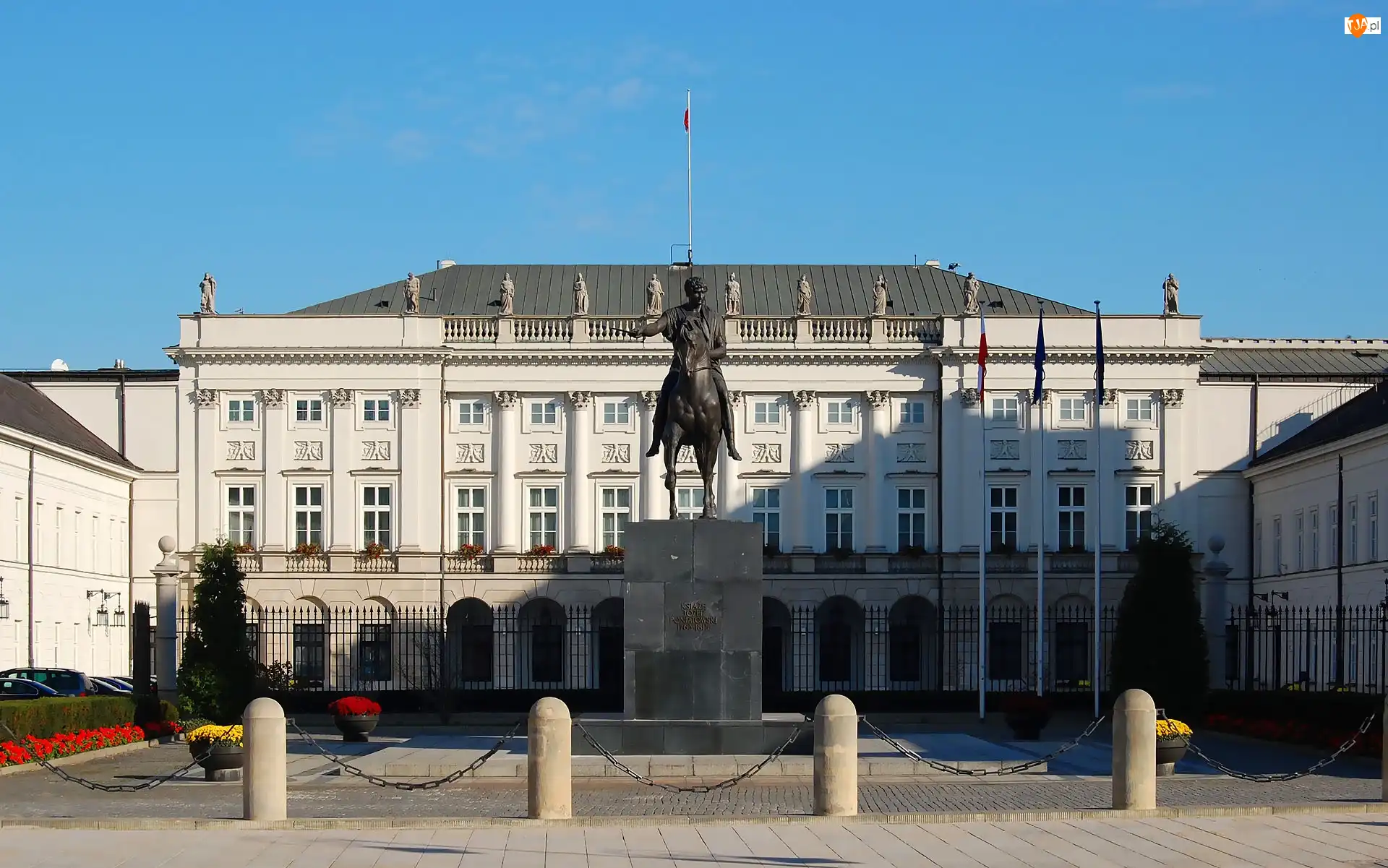 Pomnik księcia Józefa Poniatowskiego, Polska, Warszawa, Pałac Prezydencki
