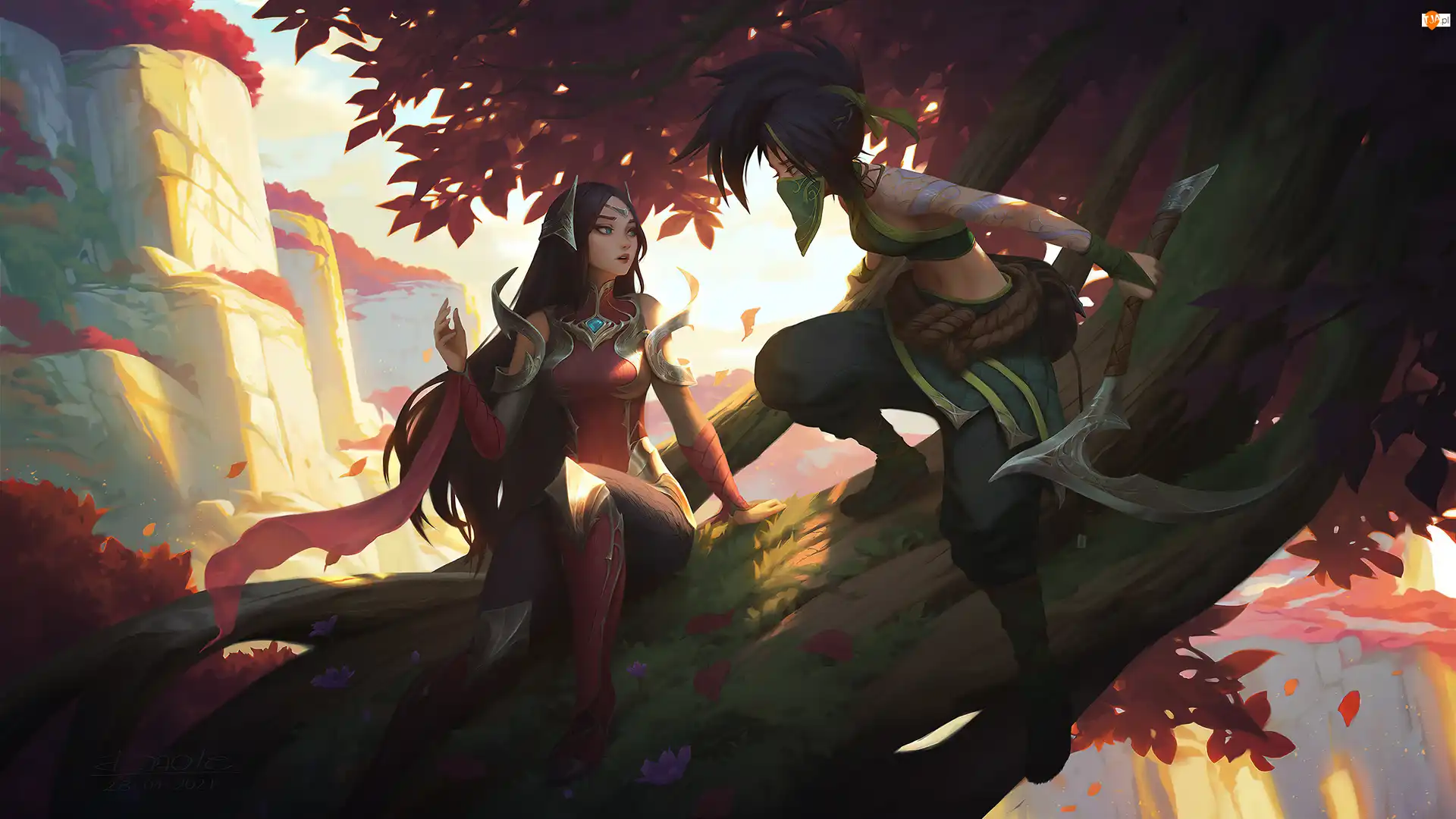 Postacie, Akali, League of Legends, Gra, Irelia