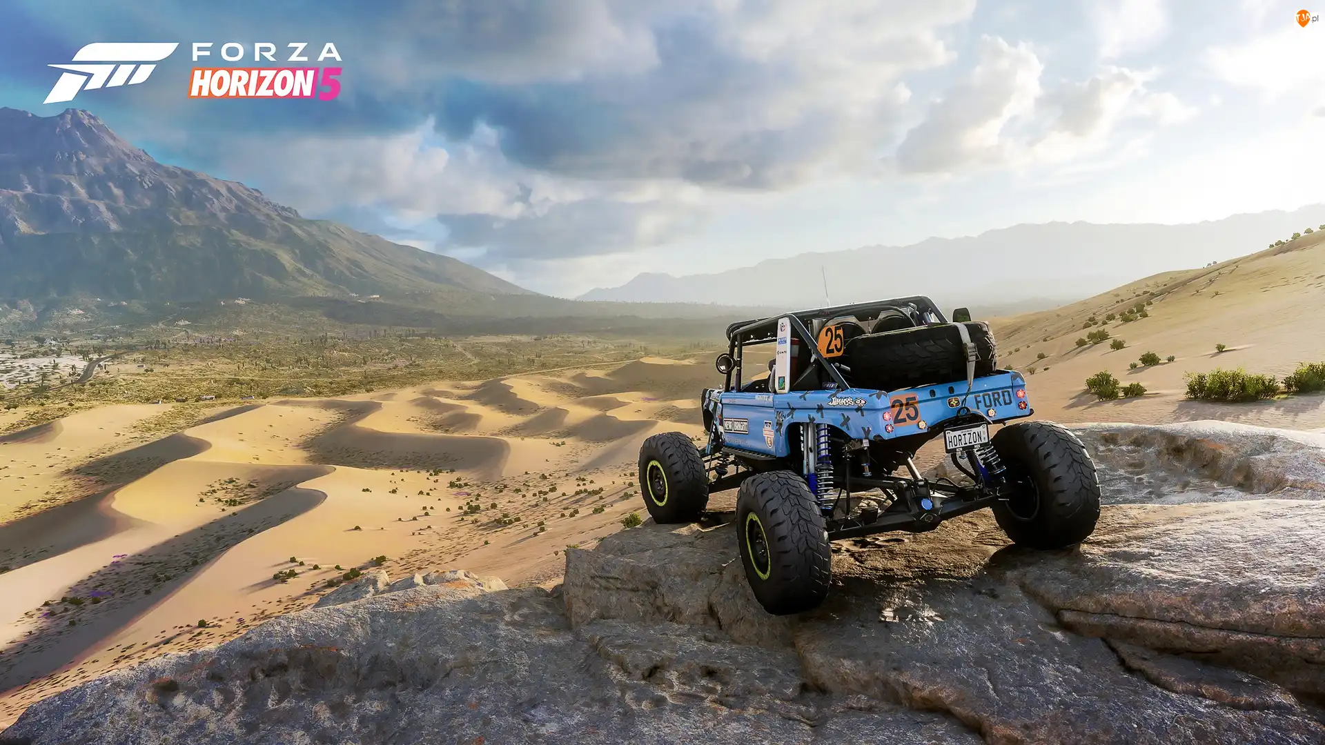 Skały, Gra, Terenowy, Pustynia, Forza Horizon 5, Ford, Wzgórza, Pojazd