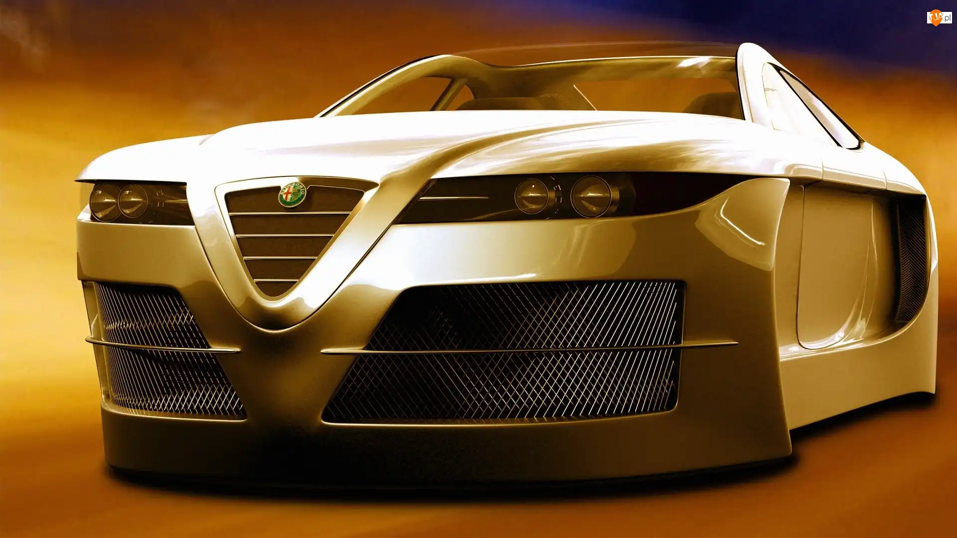 Tuning, Złote, Alfa Romeo, Wirtualny
