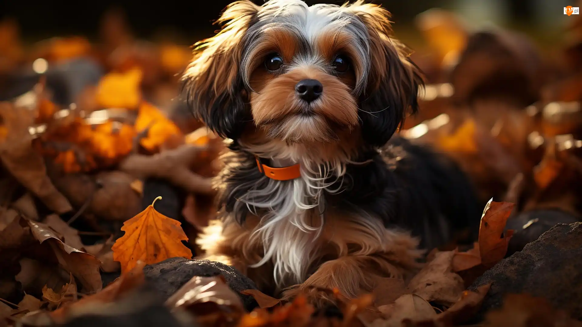 Liście, Pies, Yorkshire terrier