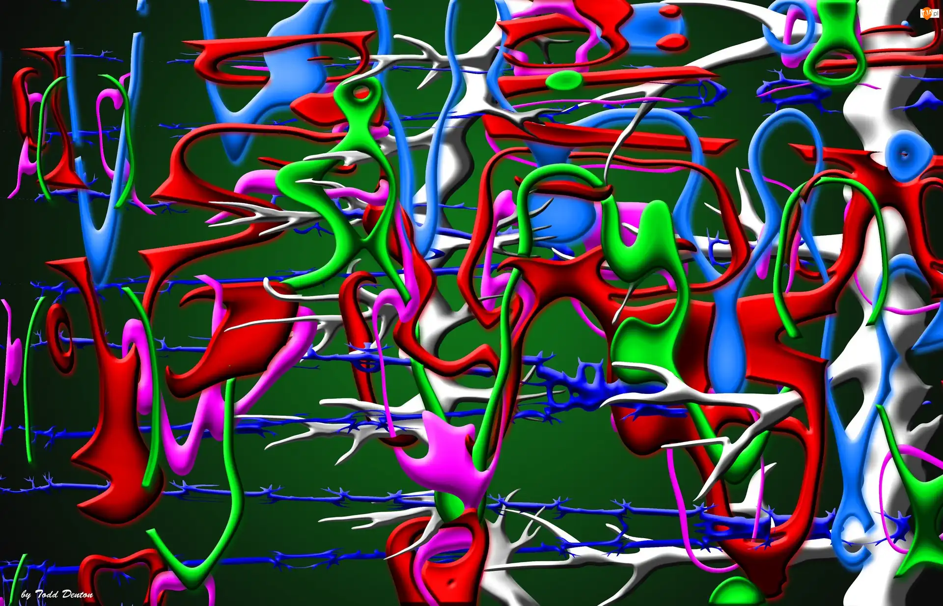 Grafika 3D, Kolorowa, Abstrakcja