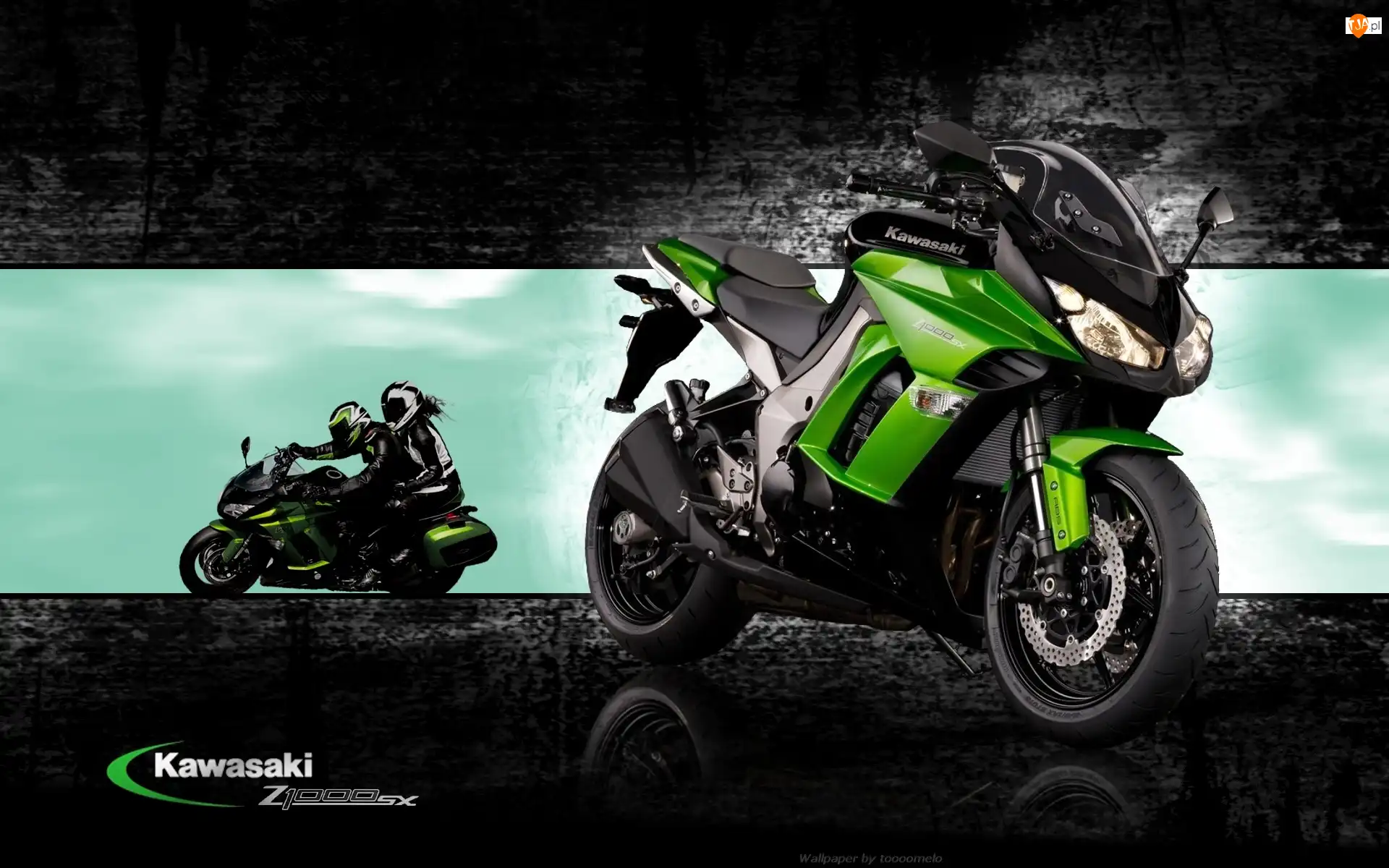 Motocykliści, Kawasaki Z 1000 SX, Zielony, Motocykl