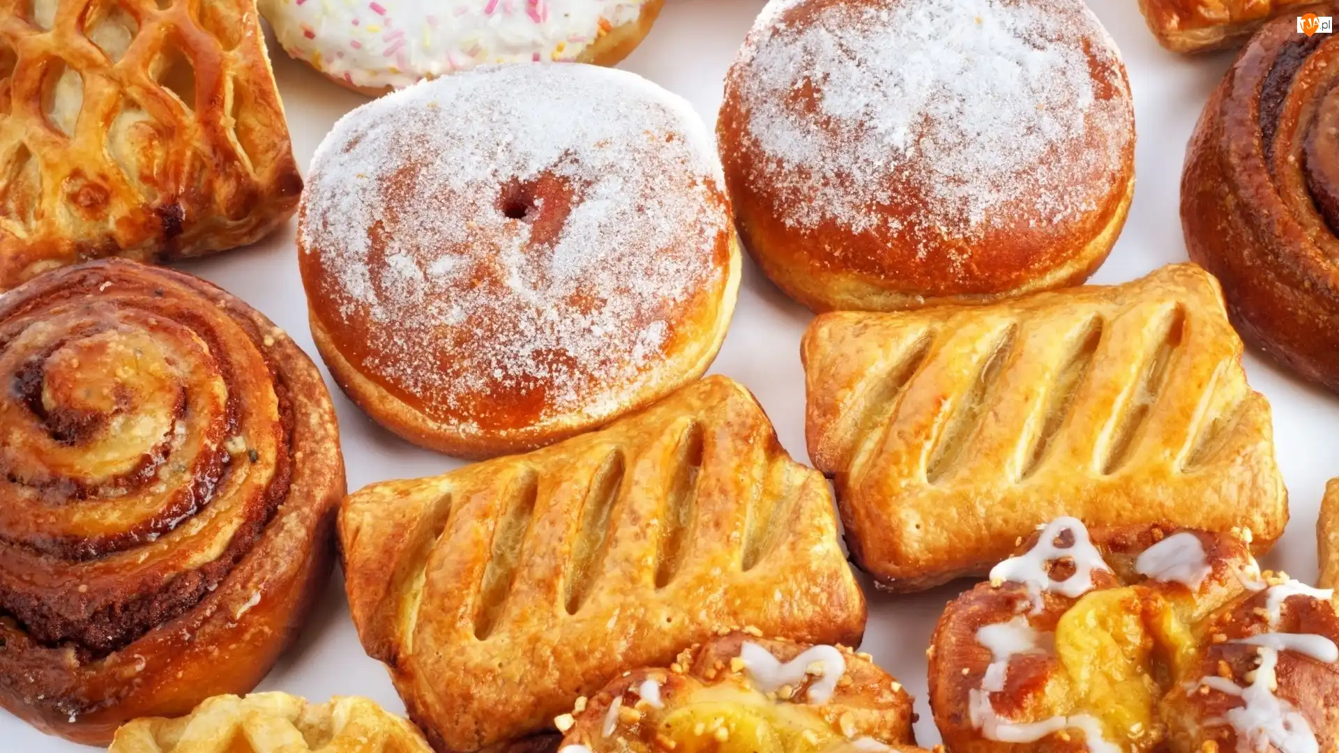 Pączki, Słodkie, Bułki, Drożdżówki