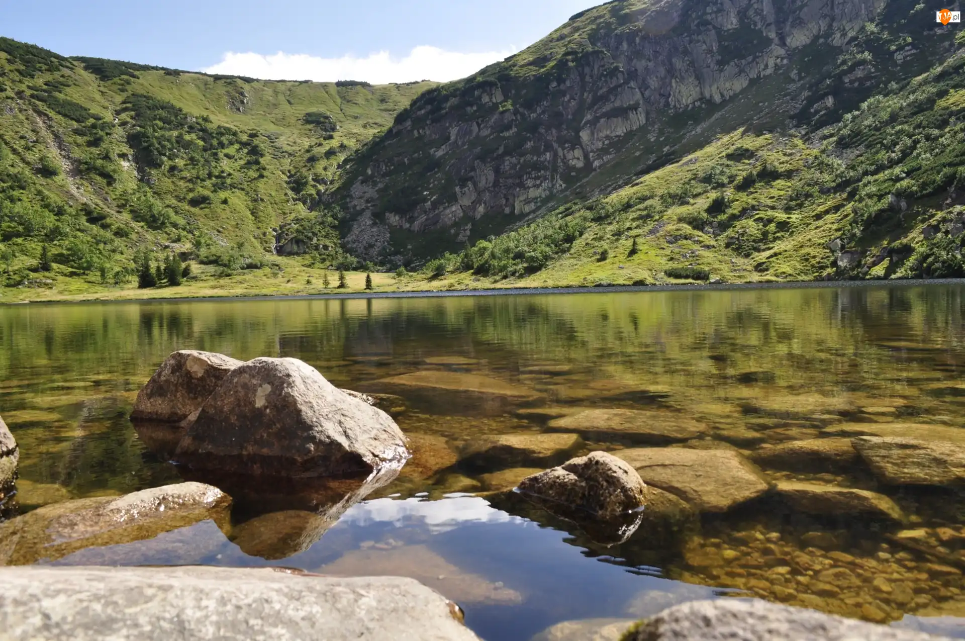 Skały, Góry, Jezioro