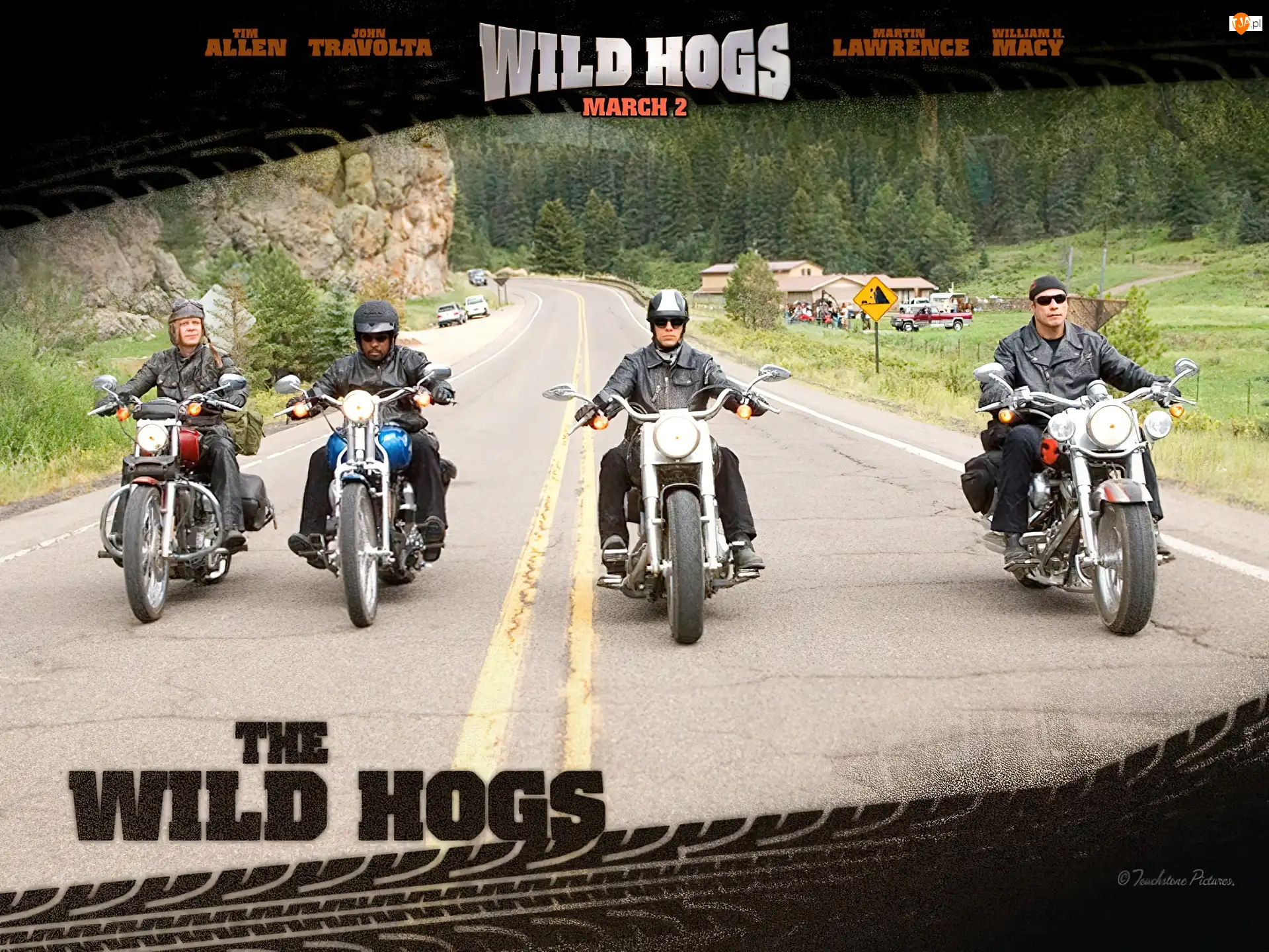 motocykliści, Wild Hogs, ulica